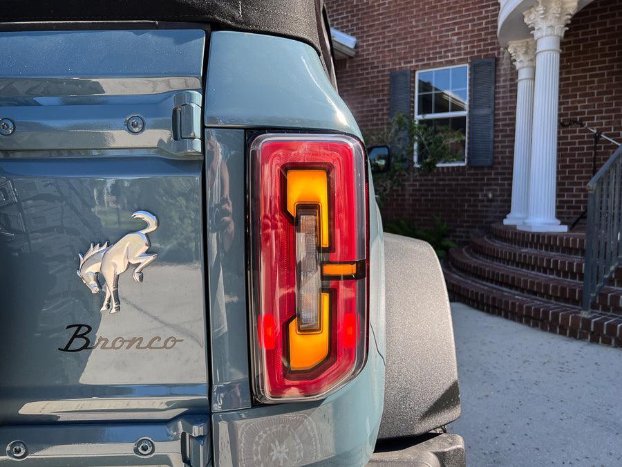 Version 1L Tail Light Overlays For 2021+ Bronco (w/ LED Taillights)