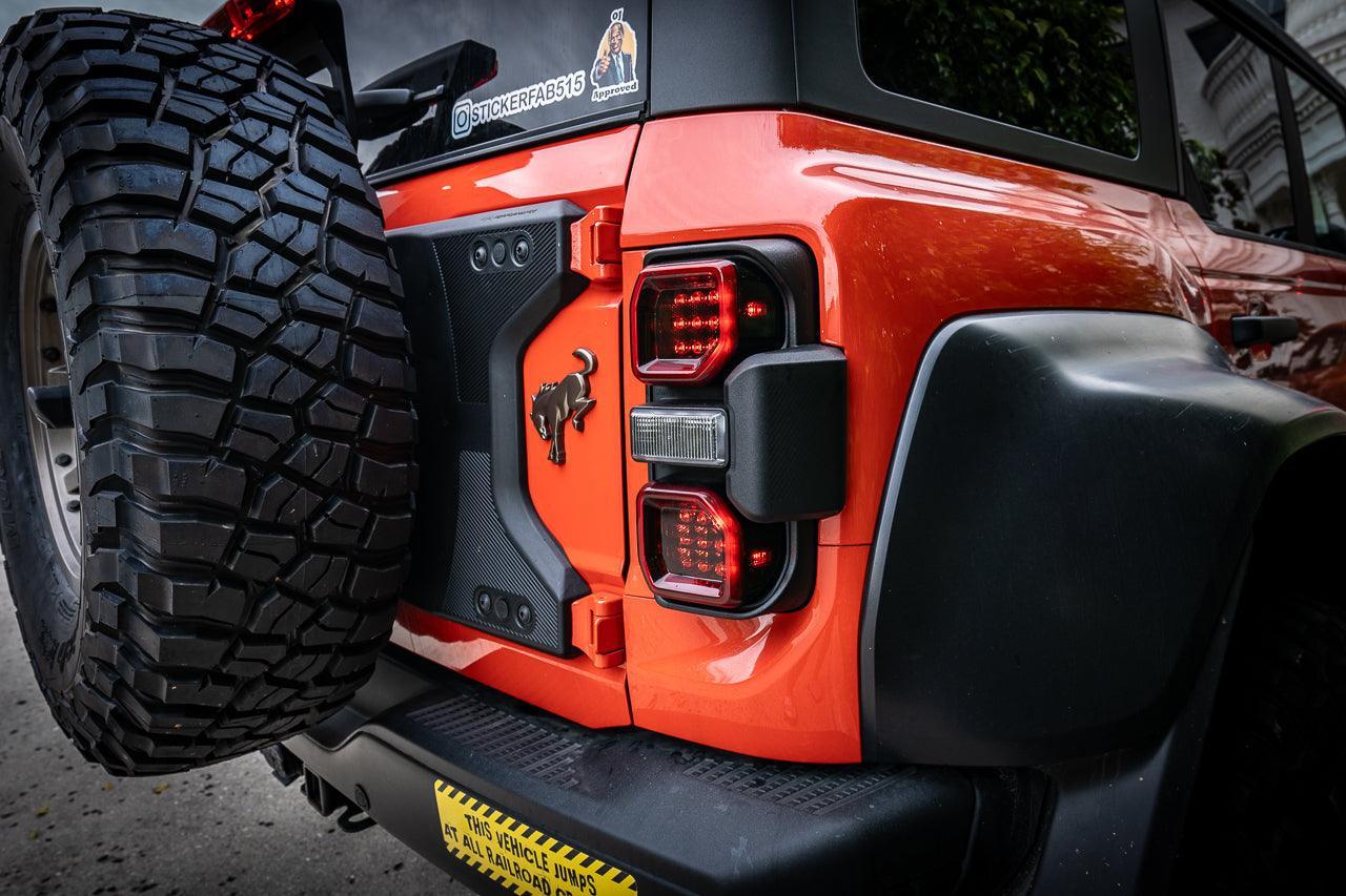 Version 1R Tail Light Overlays For 2021+ Bronco Raptor