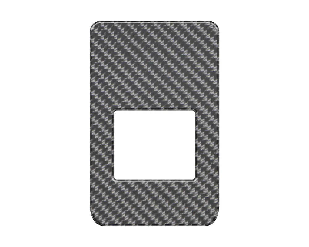 Carbon fiber textured window control switch accent overlay for Ford Bronco 2021-2024