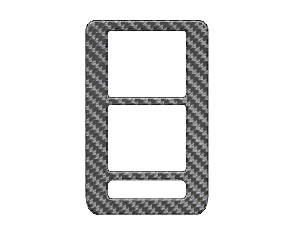 Carbon fiber window control switch accent overlay for 2021-2024 Ford Bronco