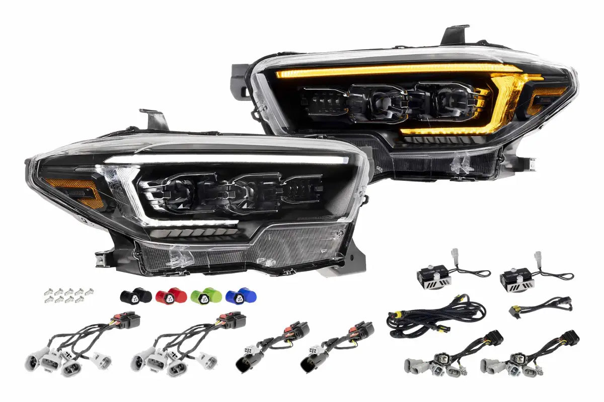 Automotive LED headlight assembly with high beam and turn signals for XB Evo Headlights Tacoma