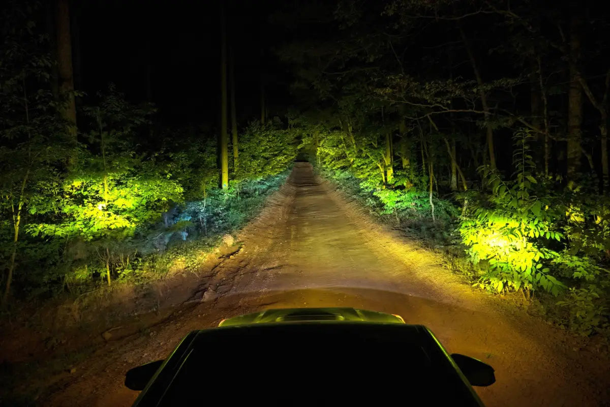 Illuminated off-road vehicle with XB Evo Hybrid Headlights for 14-24 4Runner