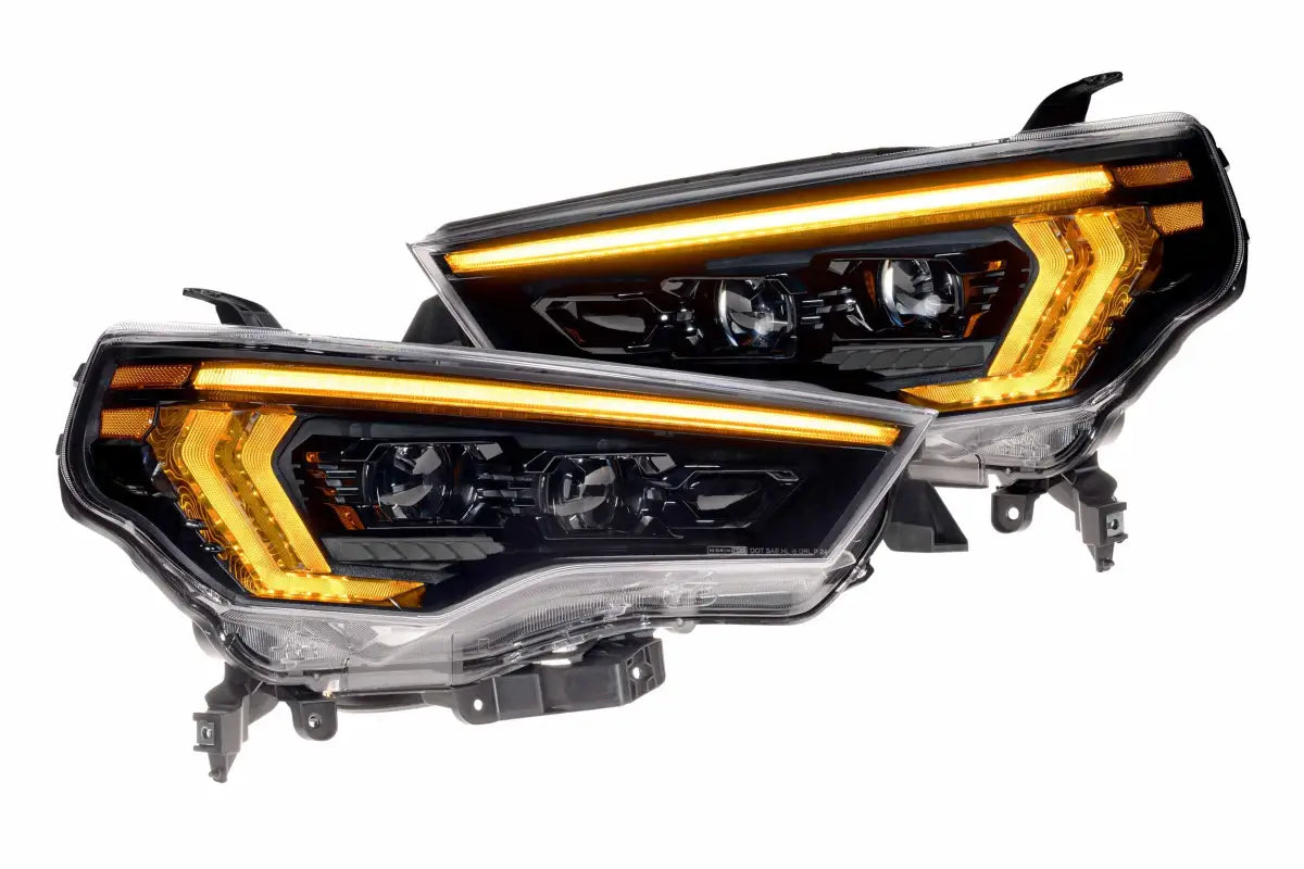 Pair of XB Evo Hybrid Headlights for 14-24 Toyota 4Runner, upgraded hybrid headlights