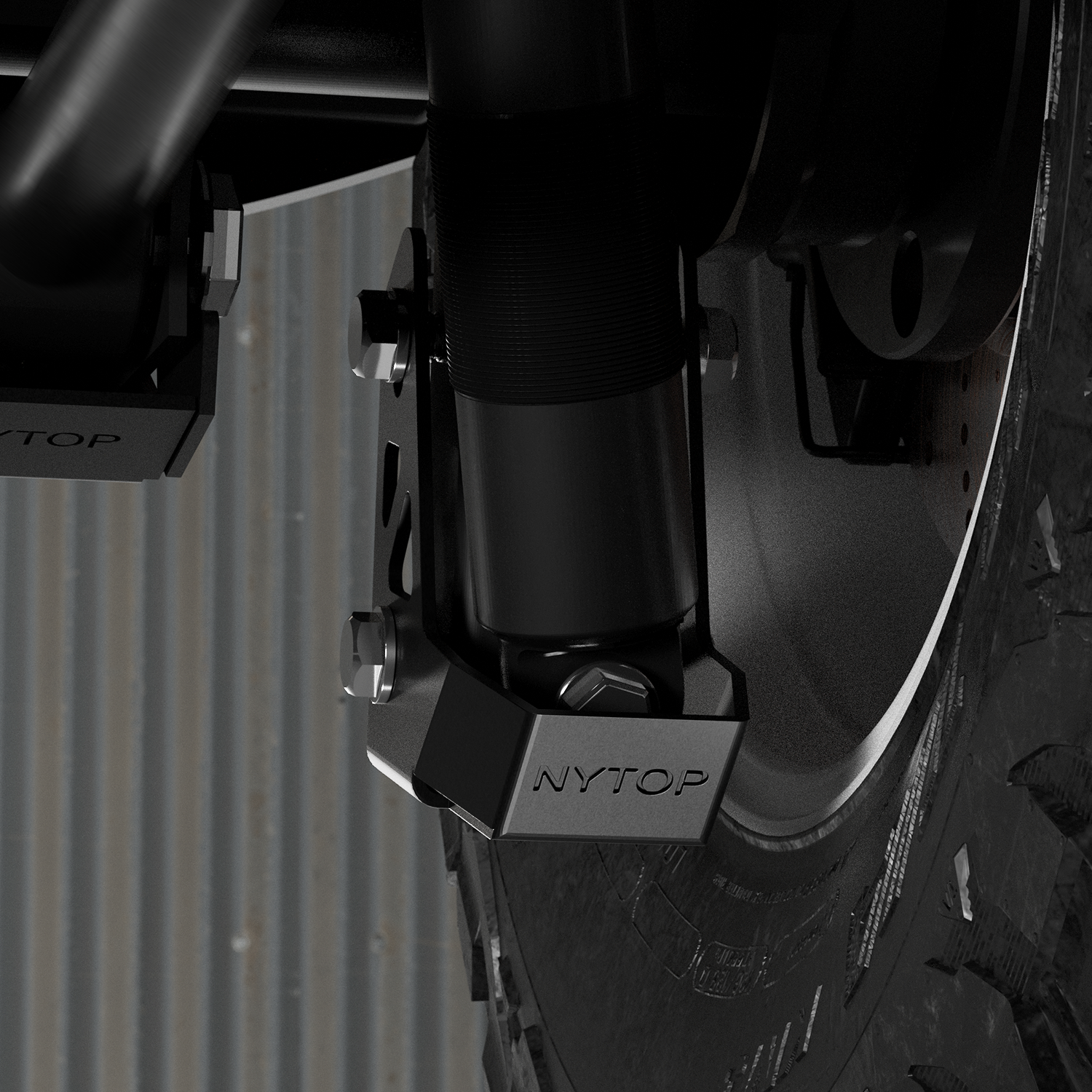 NYTOP Rear Shock Mount Skid Plate Kit For 2024-Current Toyota Tacoma