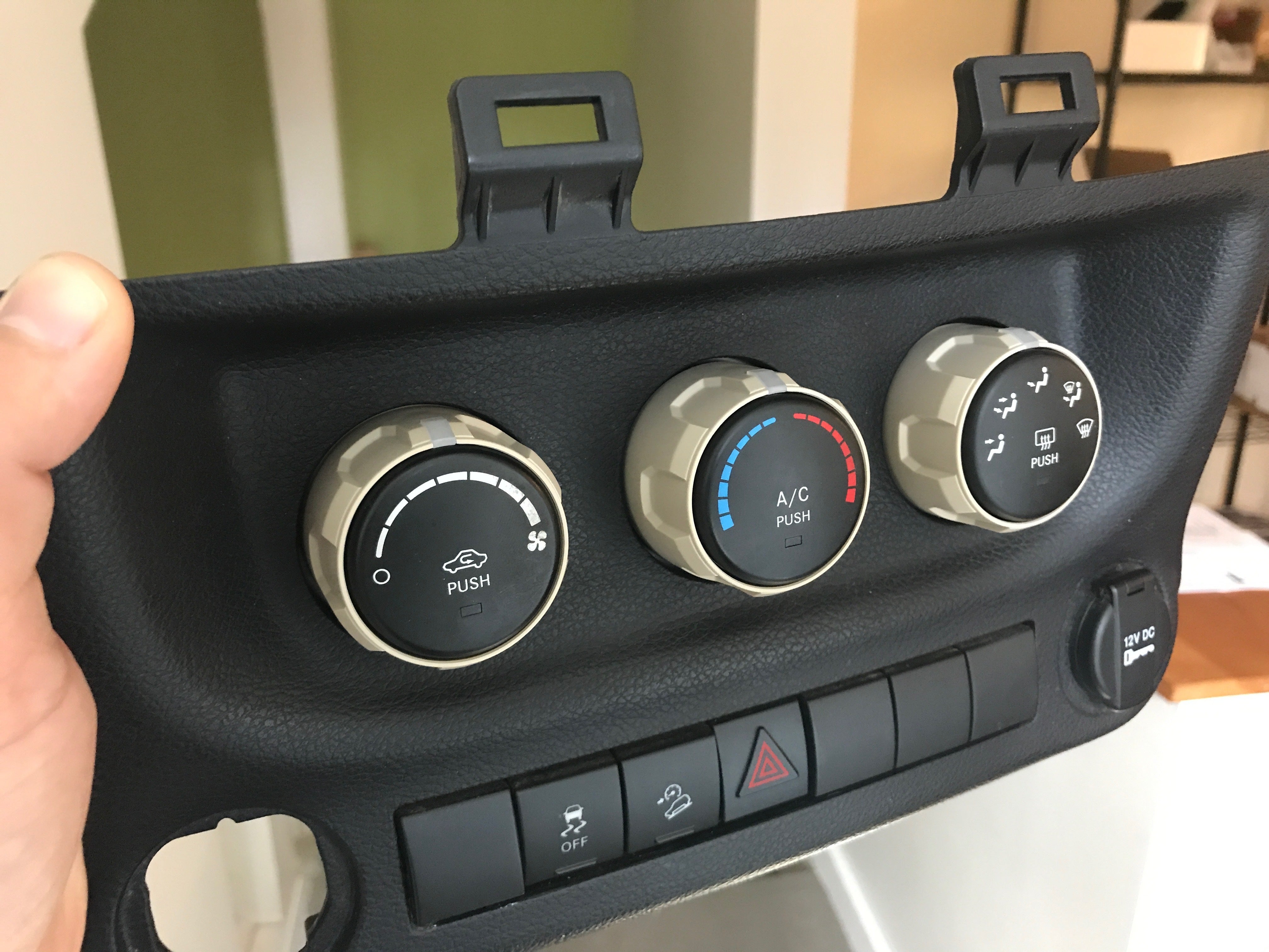 Climate Knobs (For 2011-2018 Wrangler JK) - SAHARA TAN
