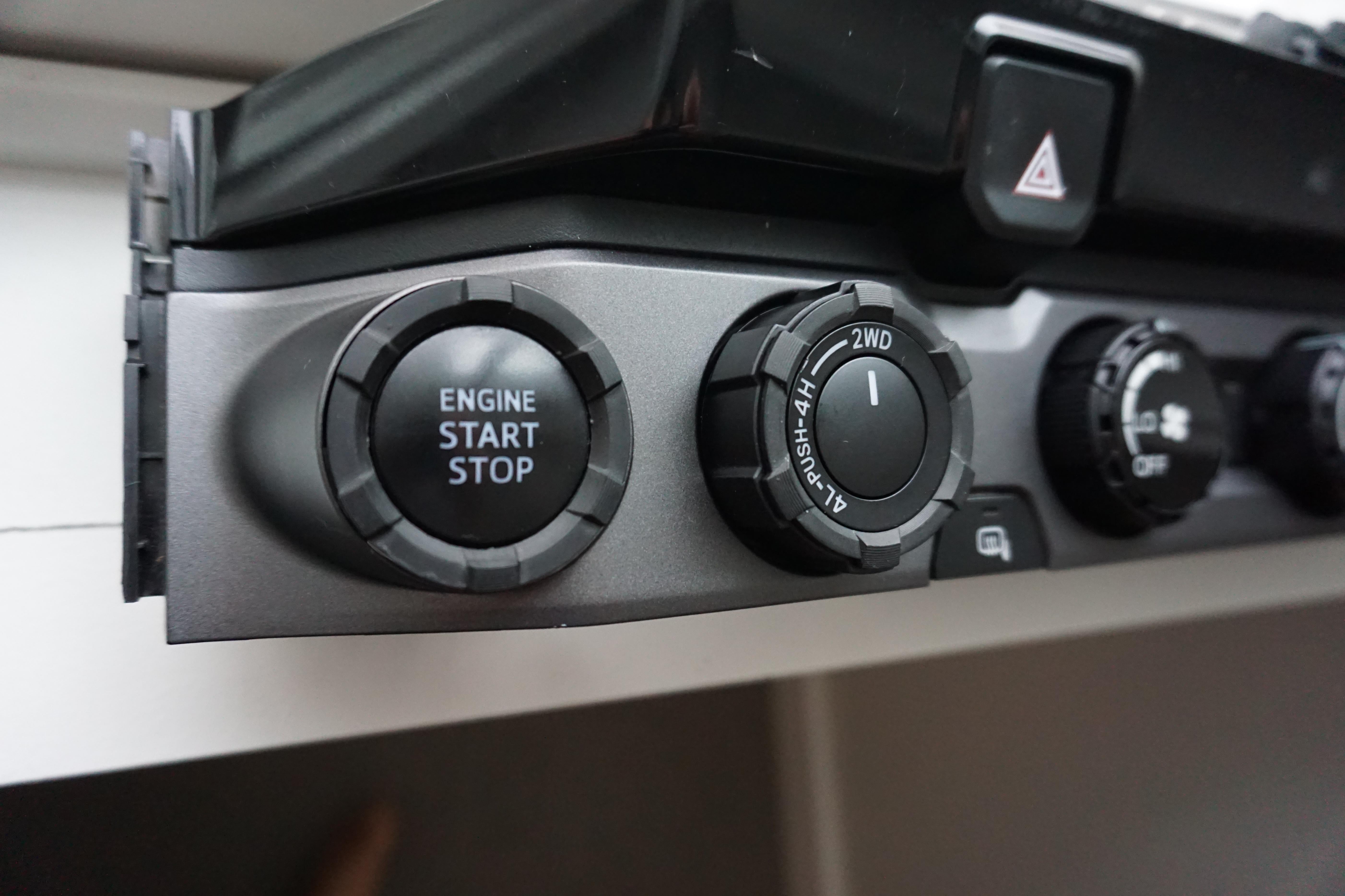 Start Button Ring + 4x4 Knob (For 2016-2023 Tacoma / 2020-2021 Tundra) - CEMENT