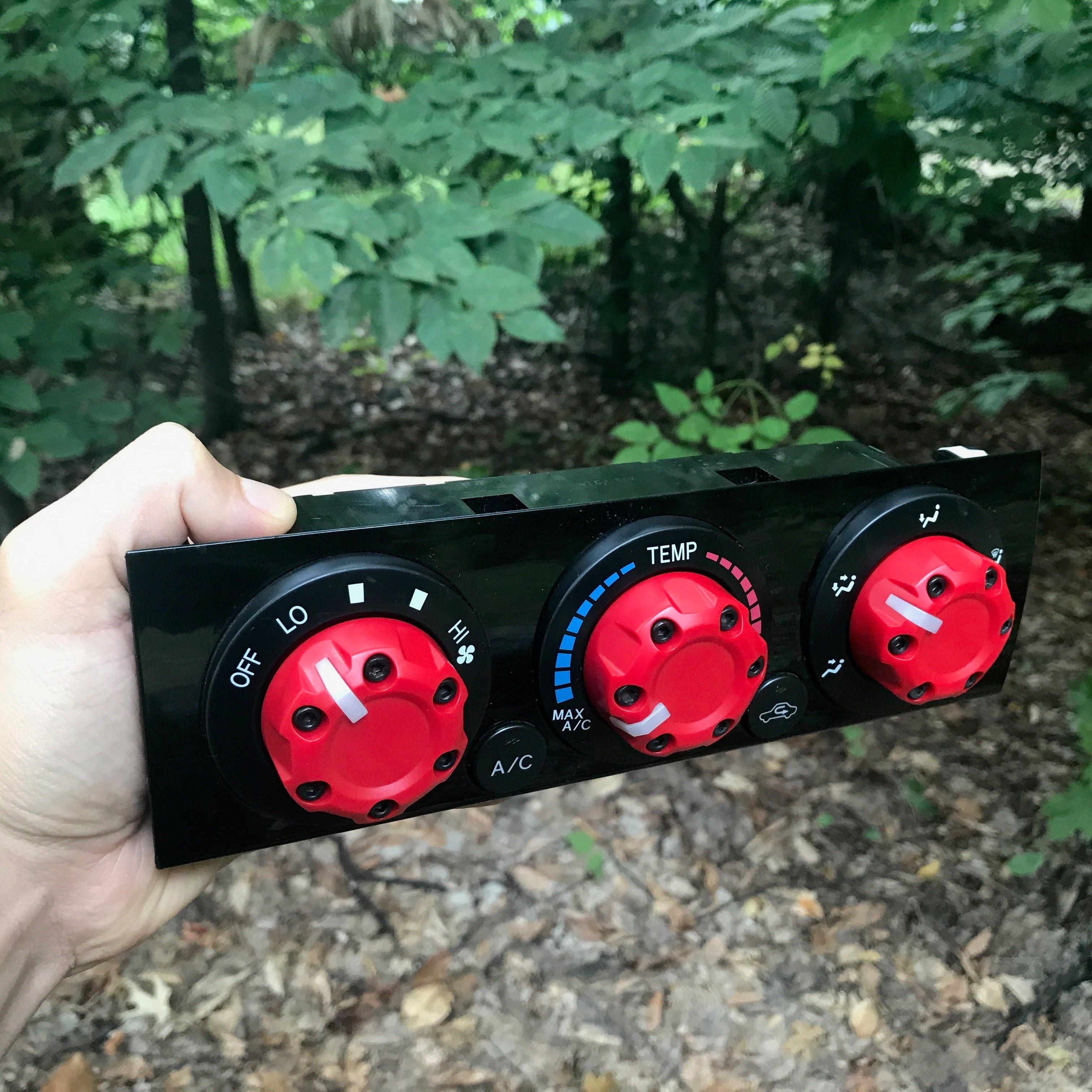 Climate Knobs (For 2005-2015 Tacoma) - 4 PACK - RED