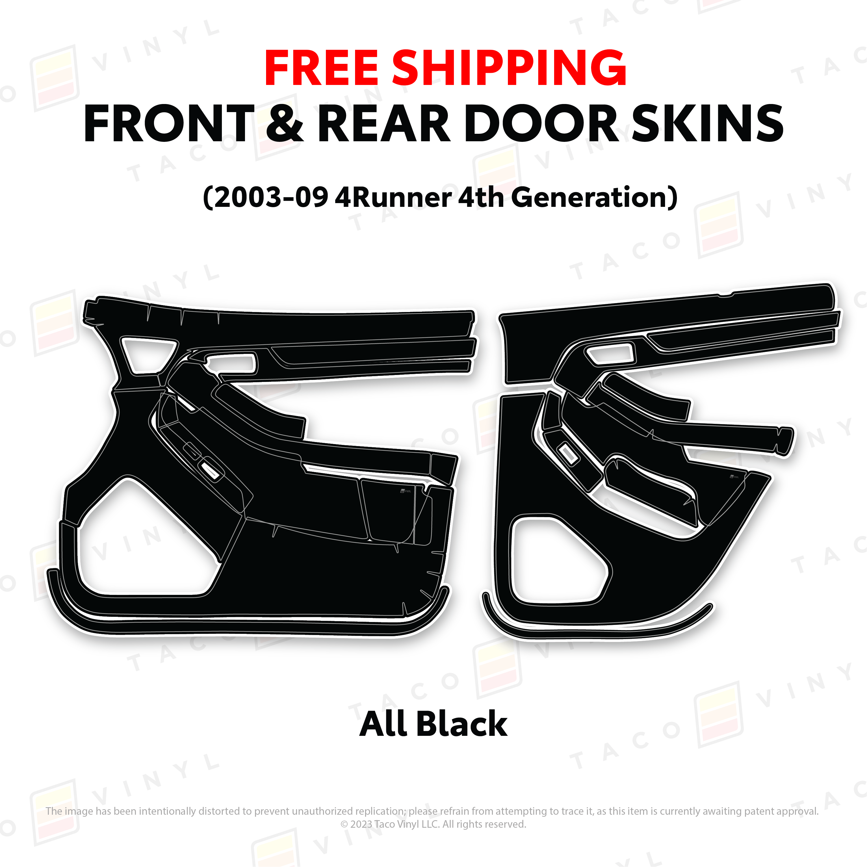2003-2009  Door Skins For 4Runner