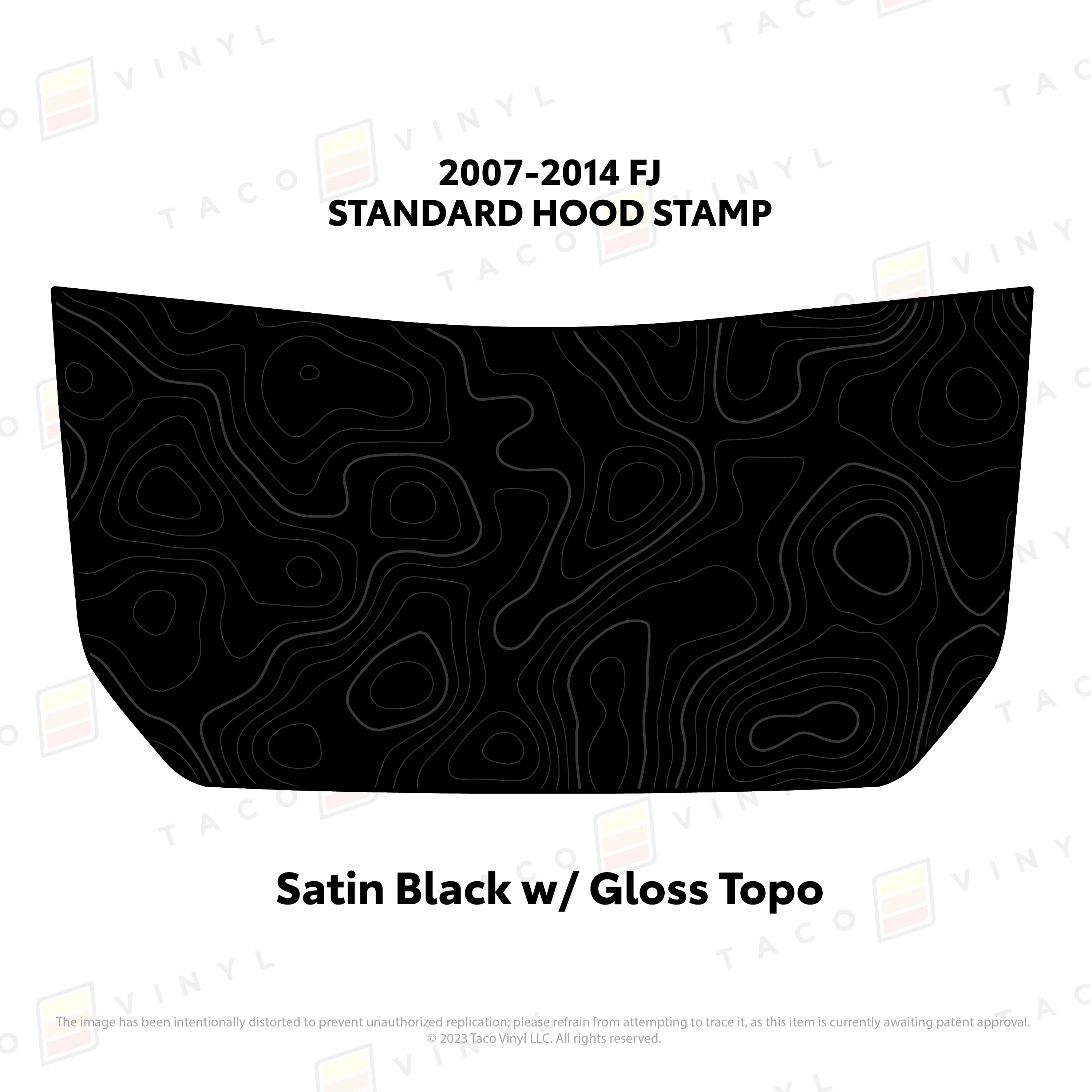 2007-14 Cruiser Hood Stamp For FJ