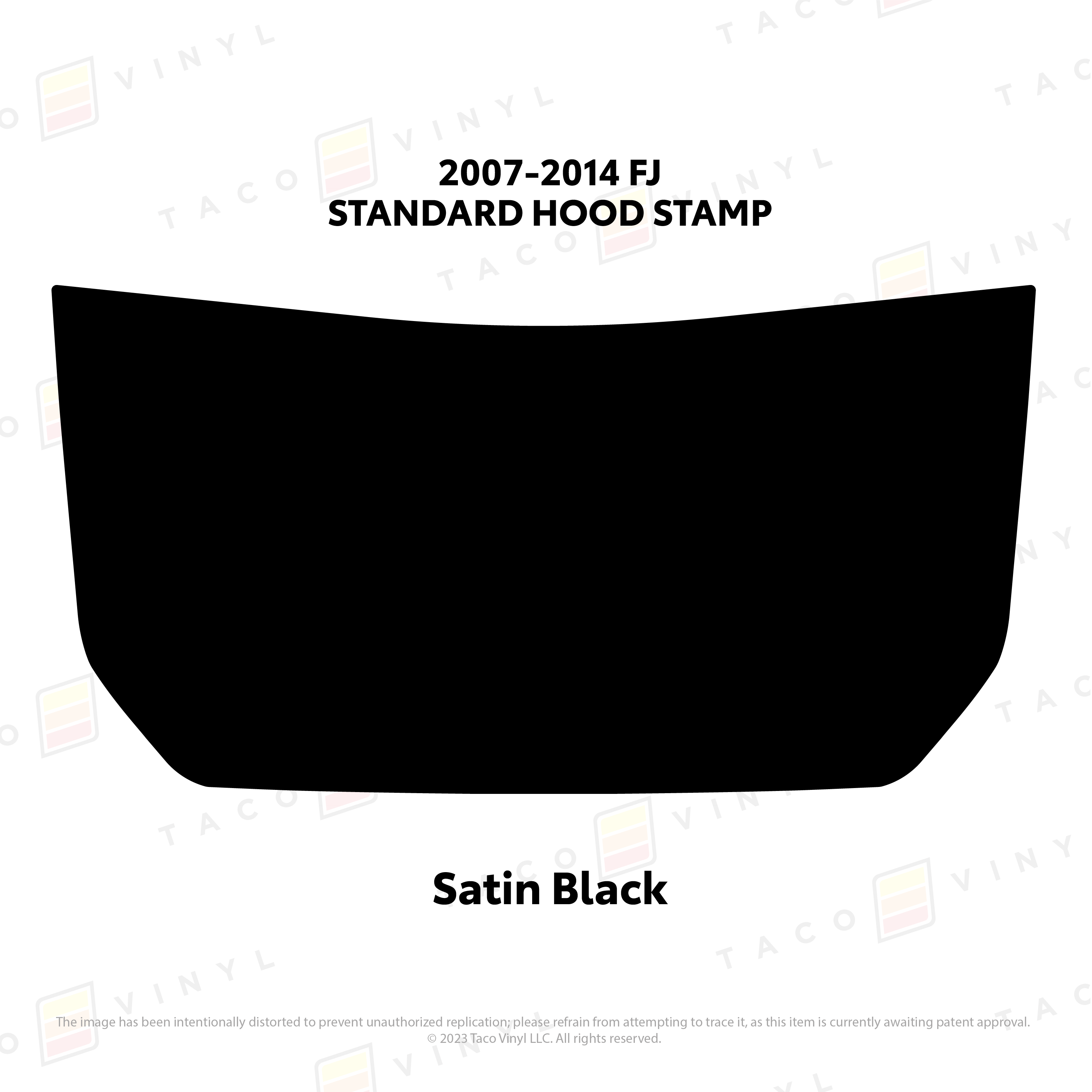 2007-14 Cruiser Hood Stamp For FJ