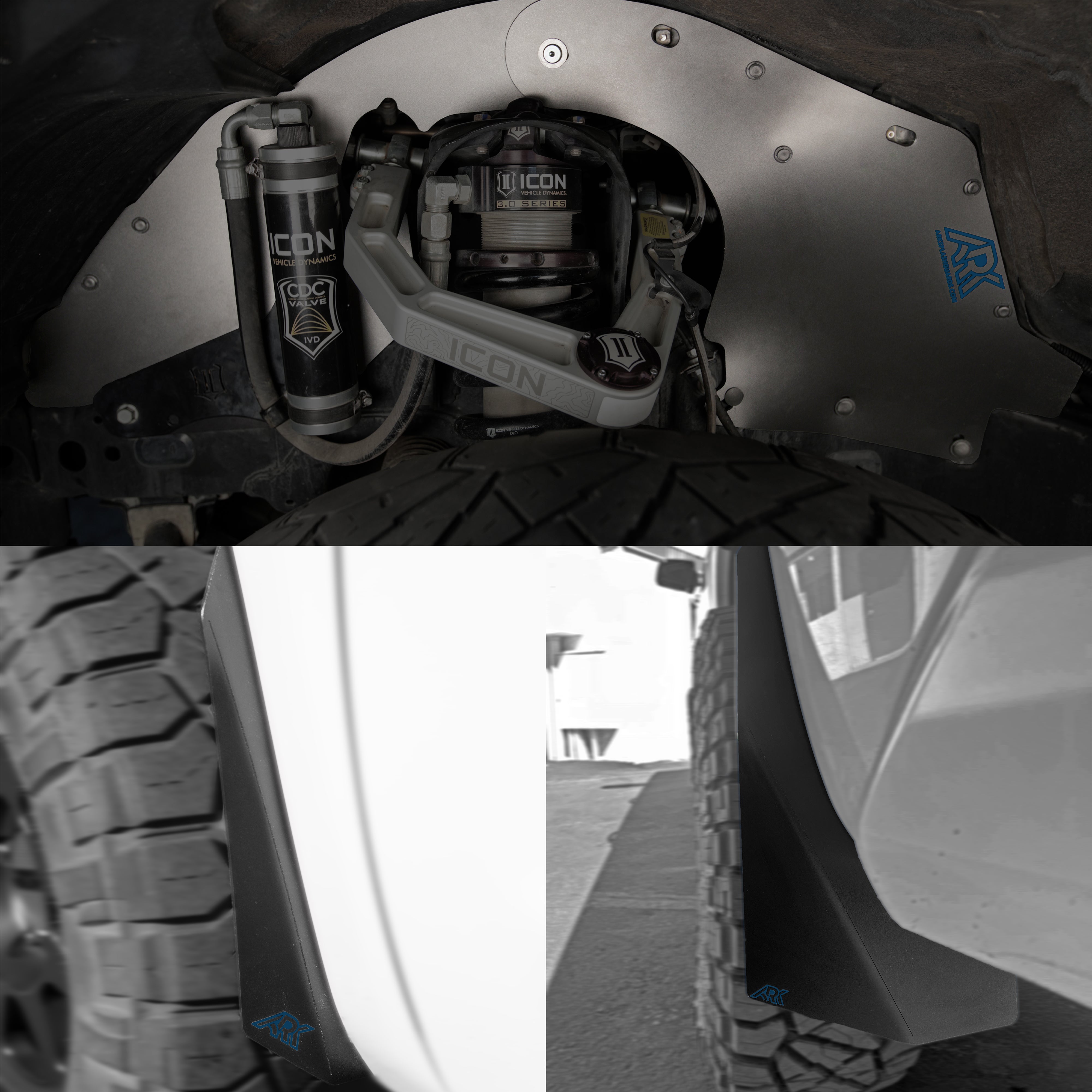 TriXpoly Splash Guards & Mudflap Micros For 2007-2021 Toyota Tundra