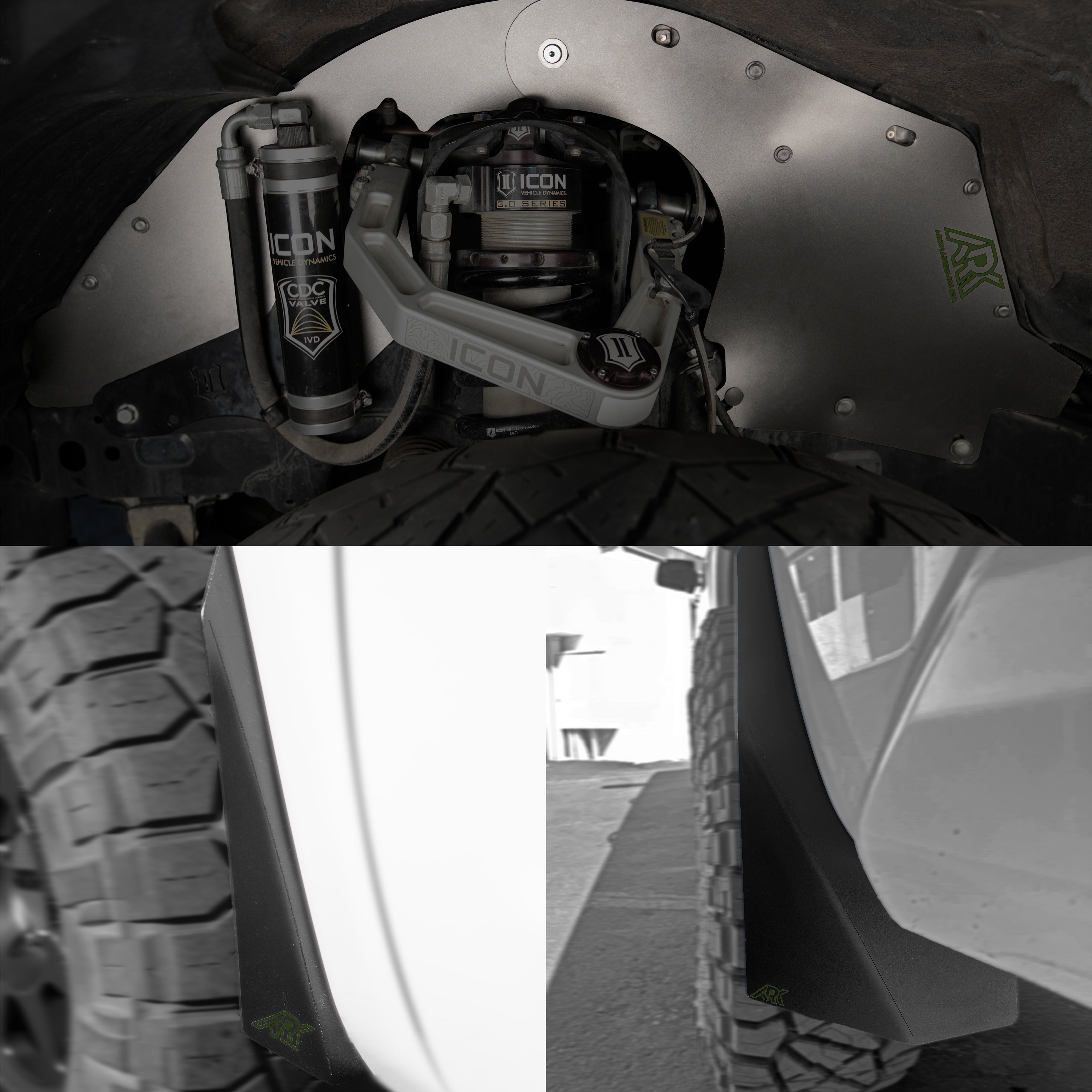 TriXpoly Splash Guards & Mudflap Micros For 2007-2021 Toyota Tundra