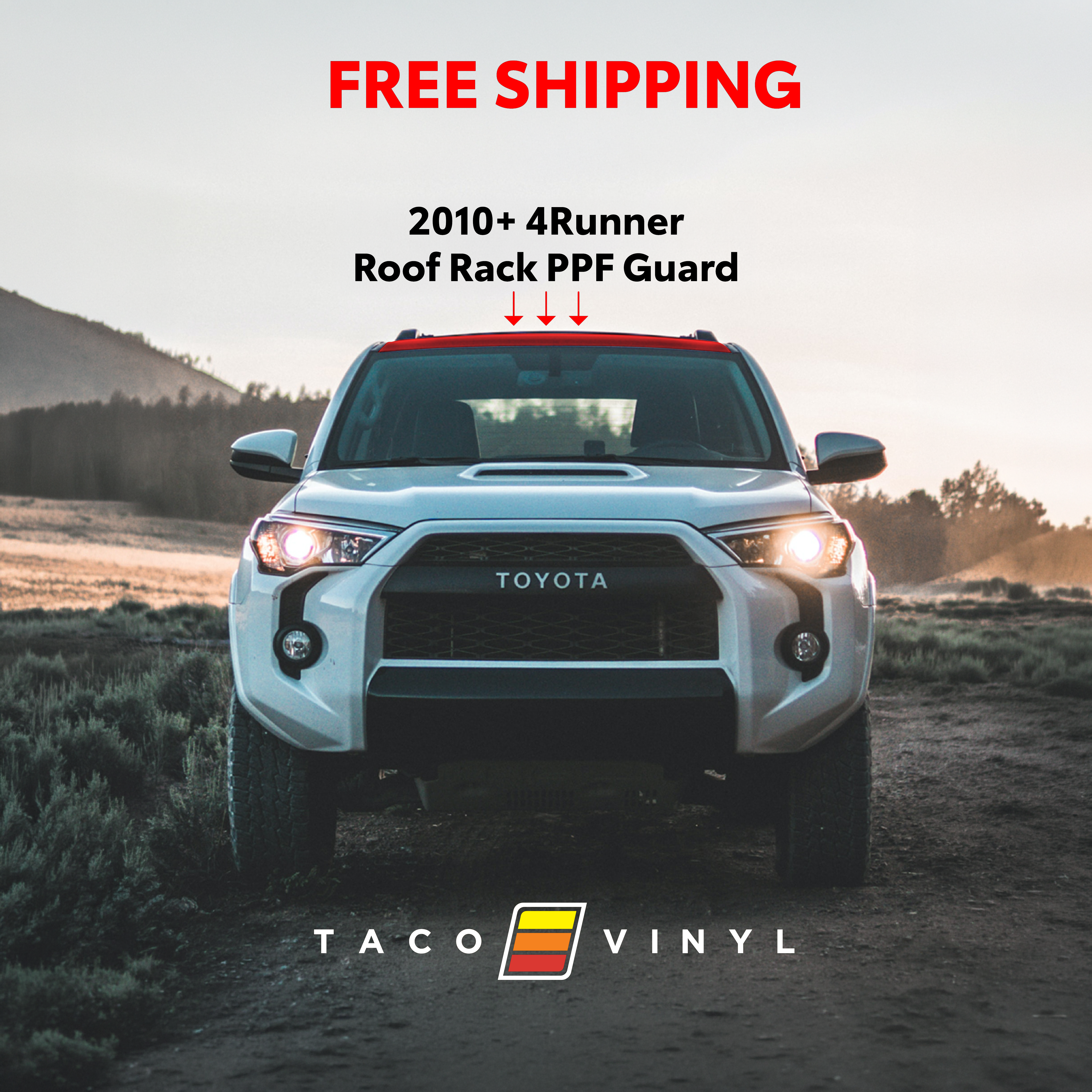 2010-24  PPF Roof Rack Guard For 4Runner