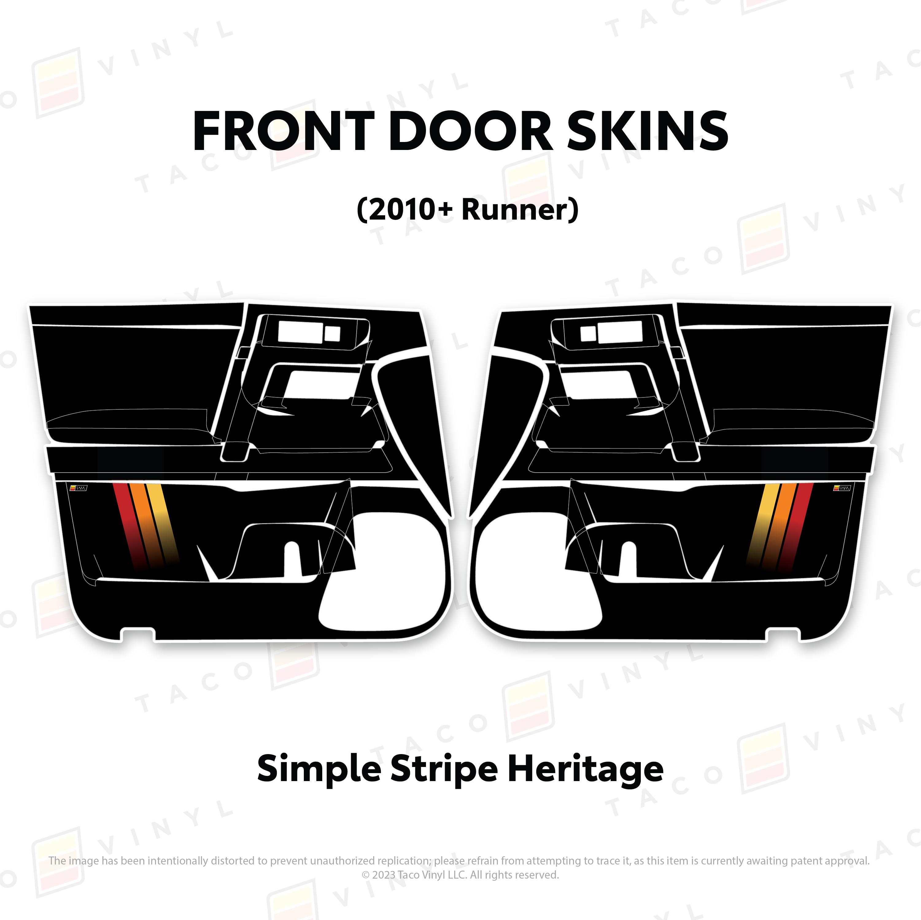 2010-24  Door Skins For 4Runner