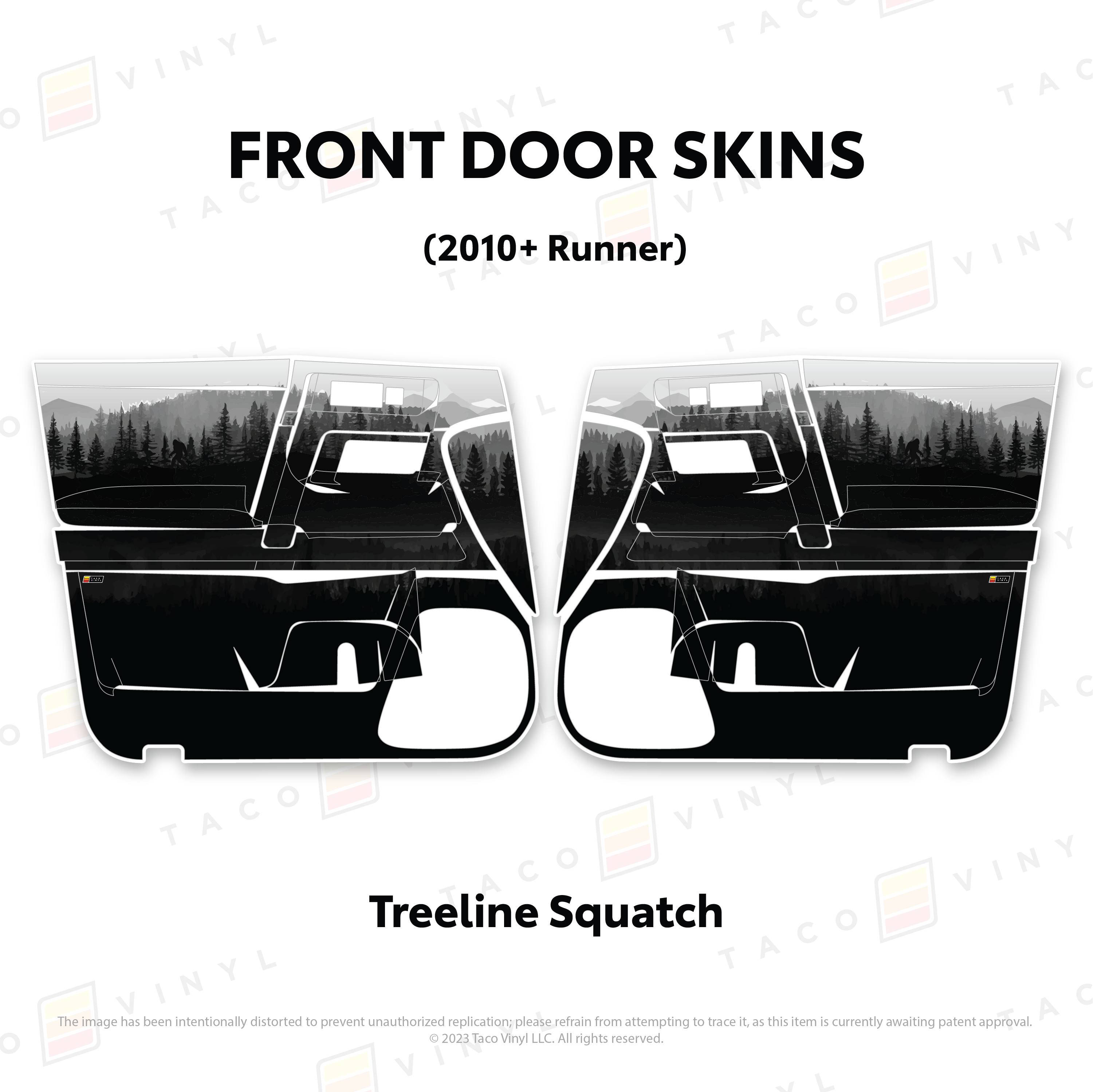2010-24  Door Skins For 4Runner