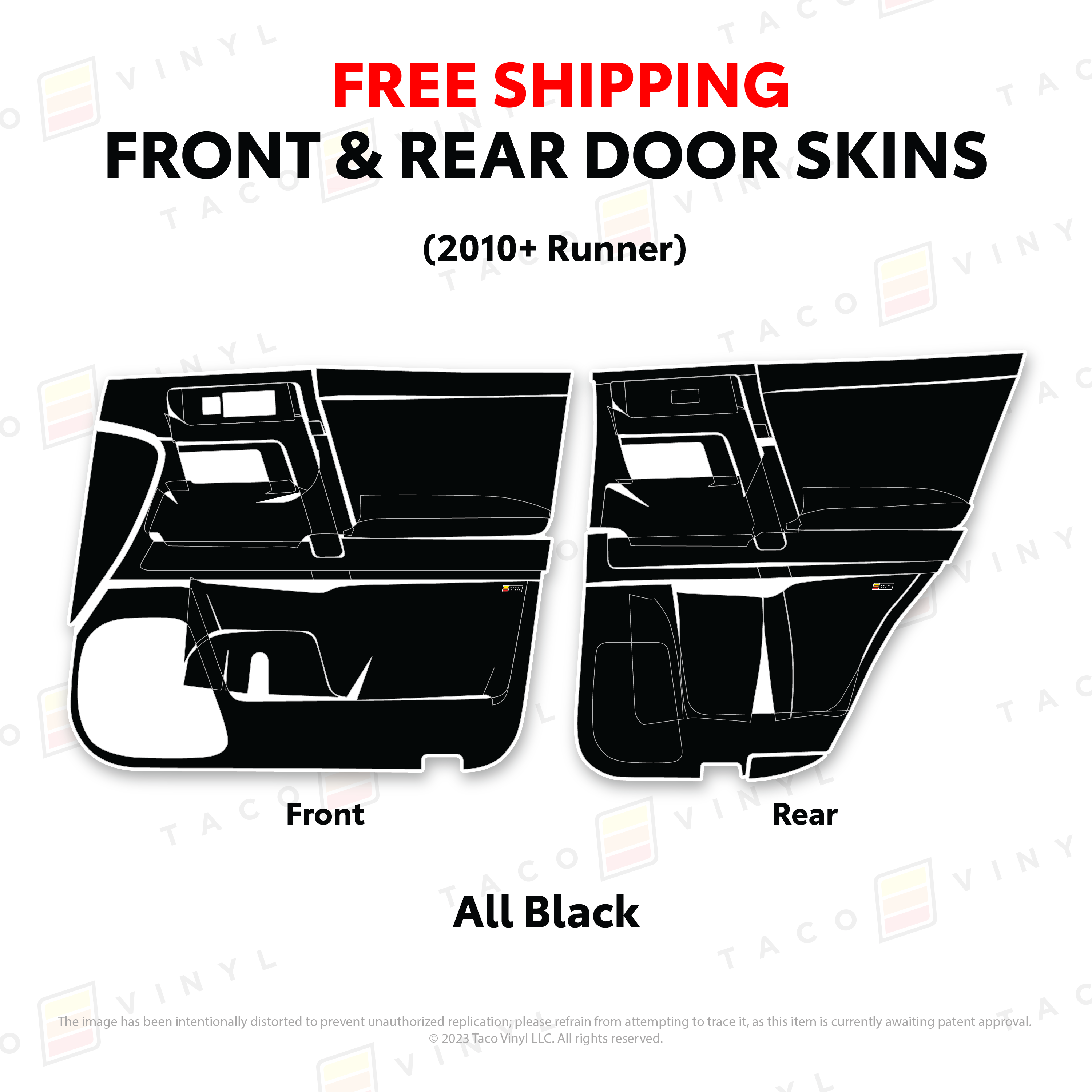 2010-24  Door Skins For 4Runner