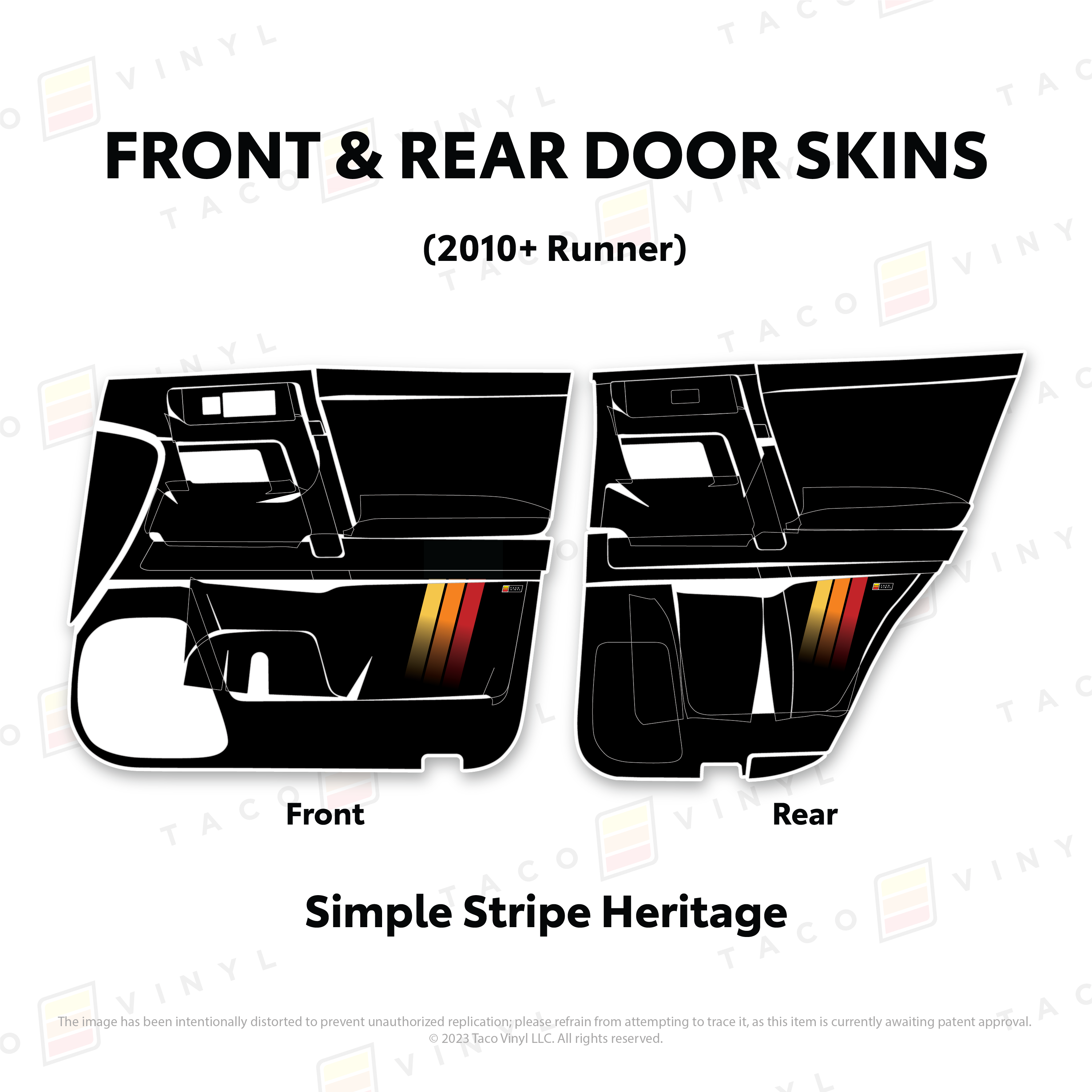 2010-24  Door Skins For 4Runner