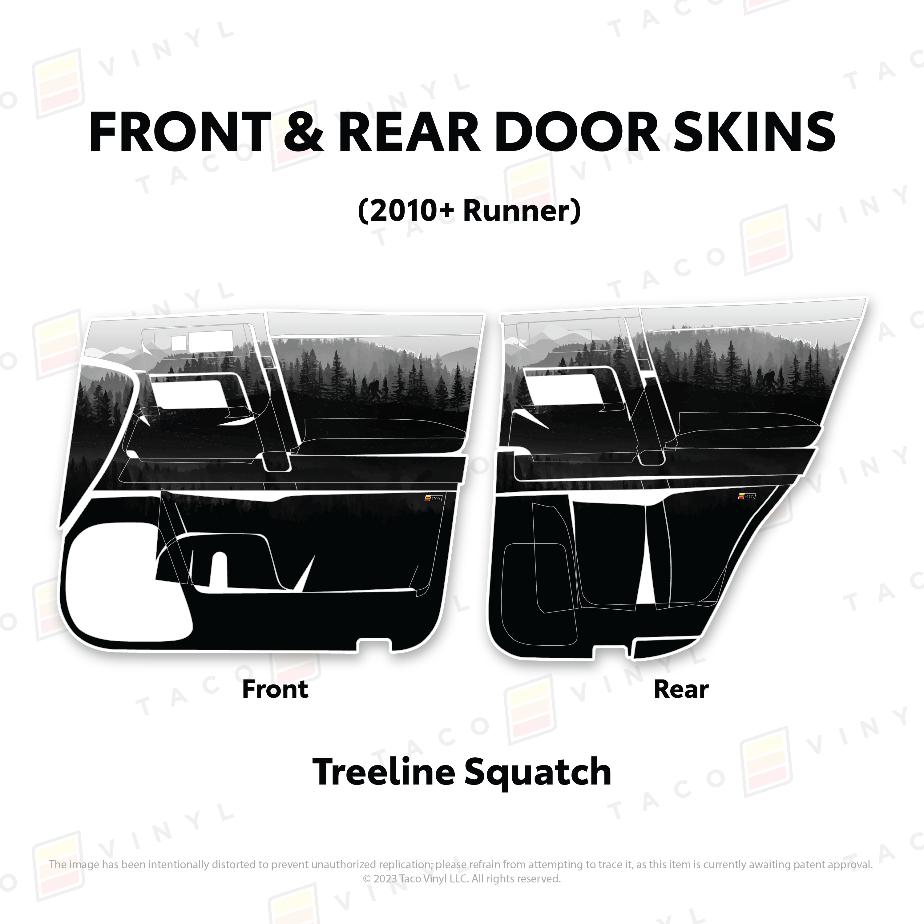 2010-24  Door Skins For 4Runner