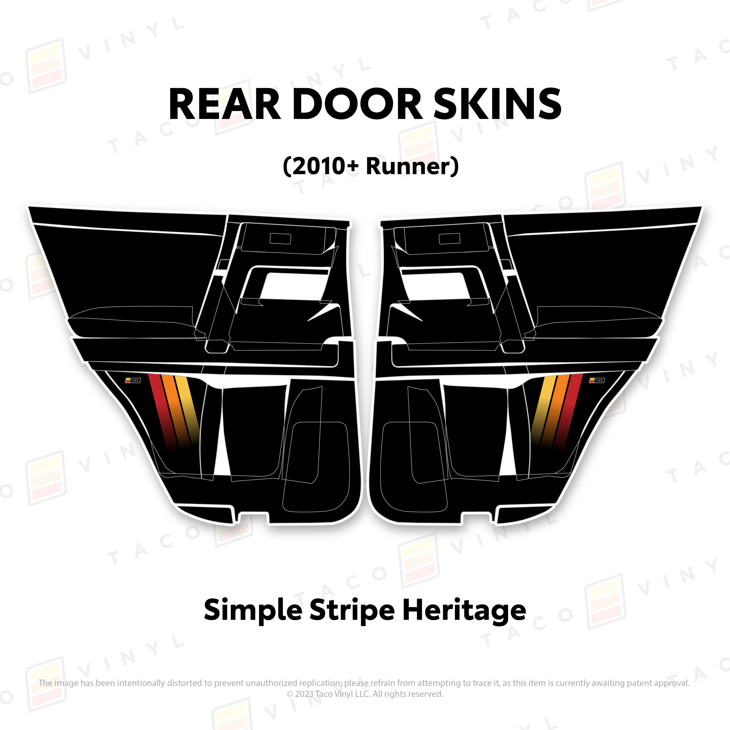 2010-24  Door Skins For 4Runner