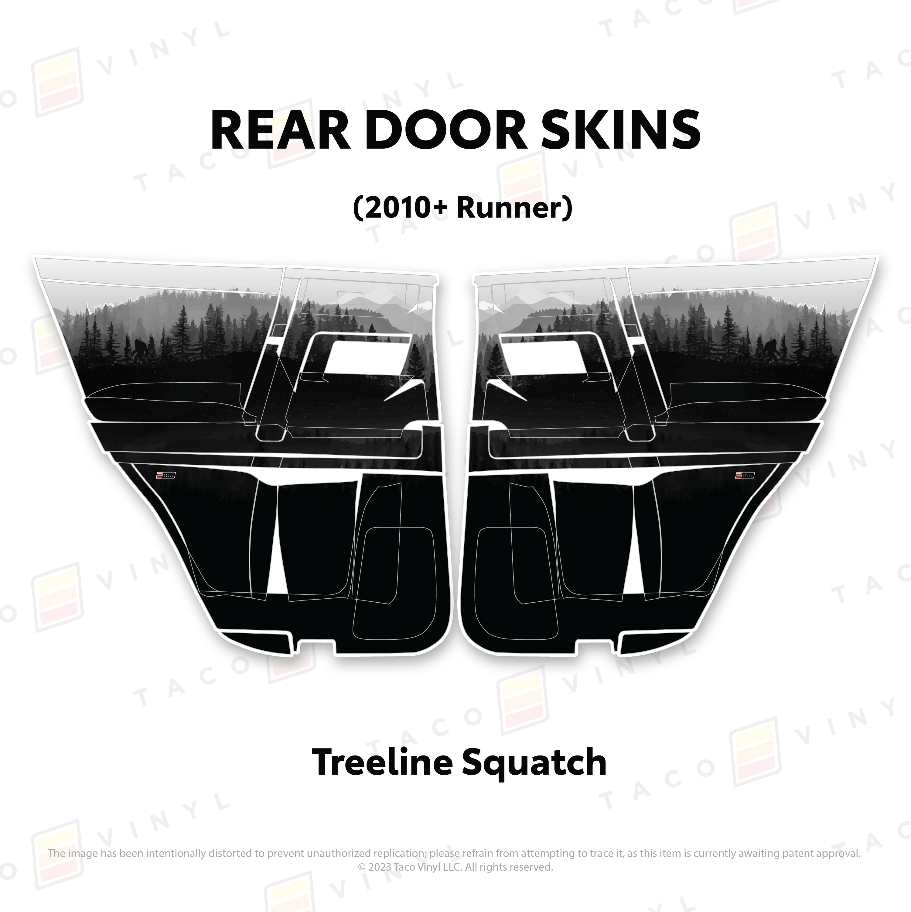 2010-24  Door Skins For 4Runner