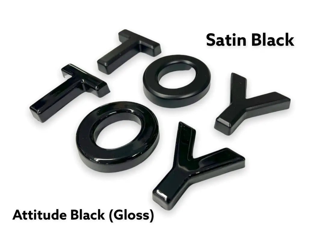 Black TOY lettering on 2014-19 4Runner Pro Grille for a customized 4Runner pro grille look