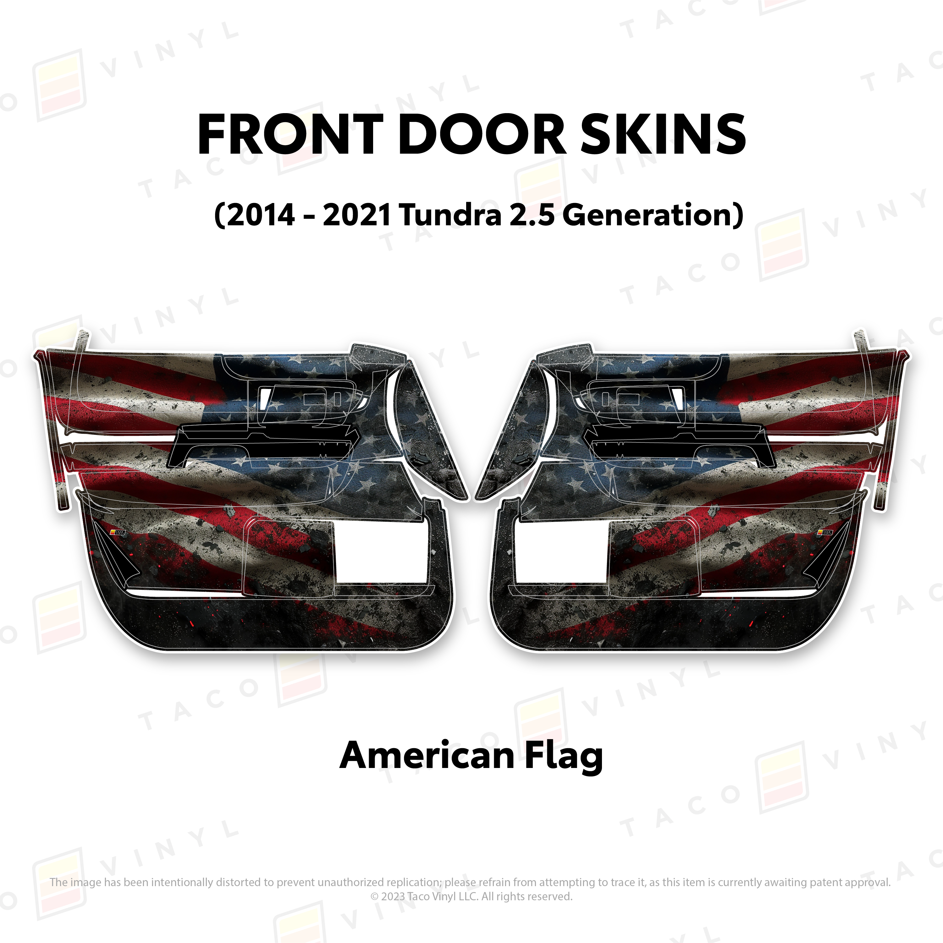 2014 - 2021  Door Skins For Tundra