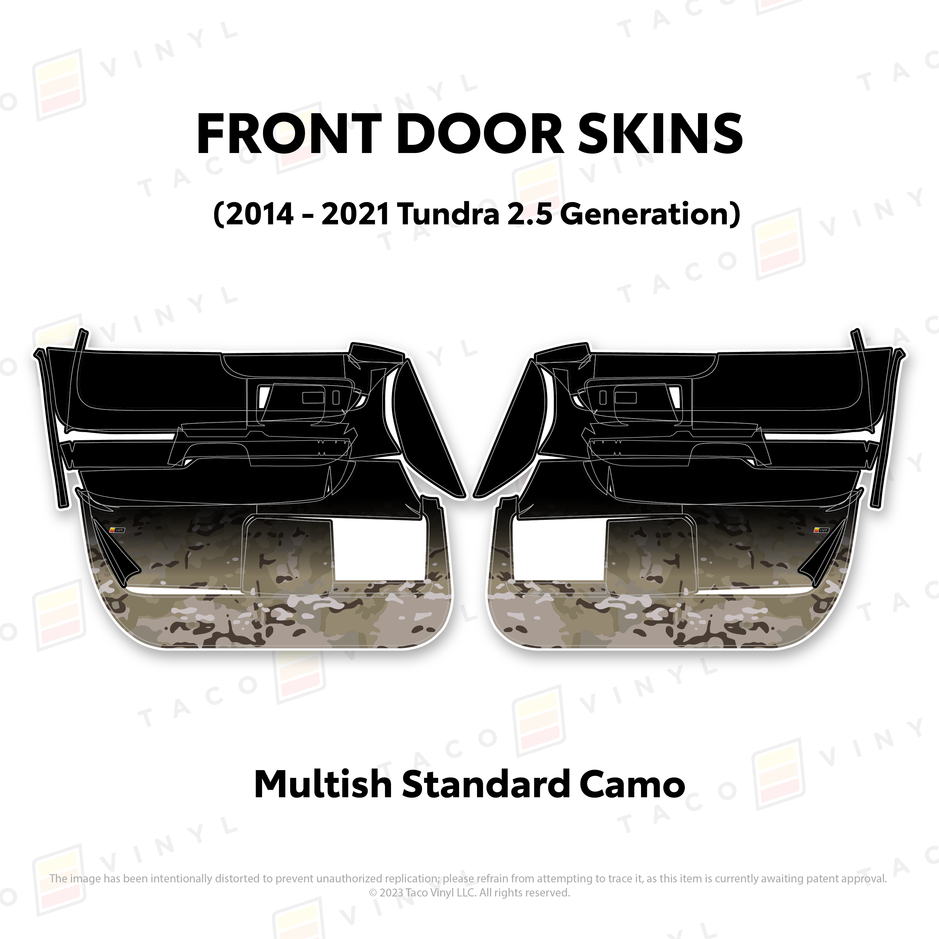 2014 - 2021  Door Skins For Tundra