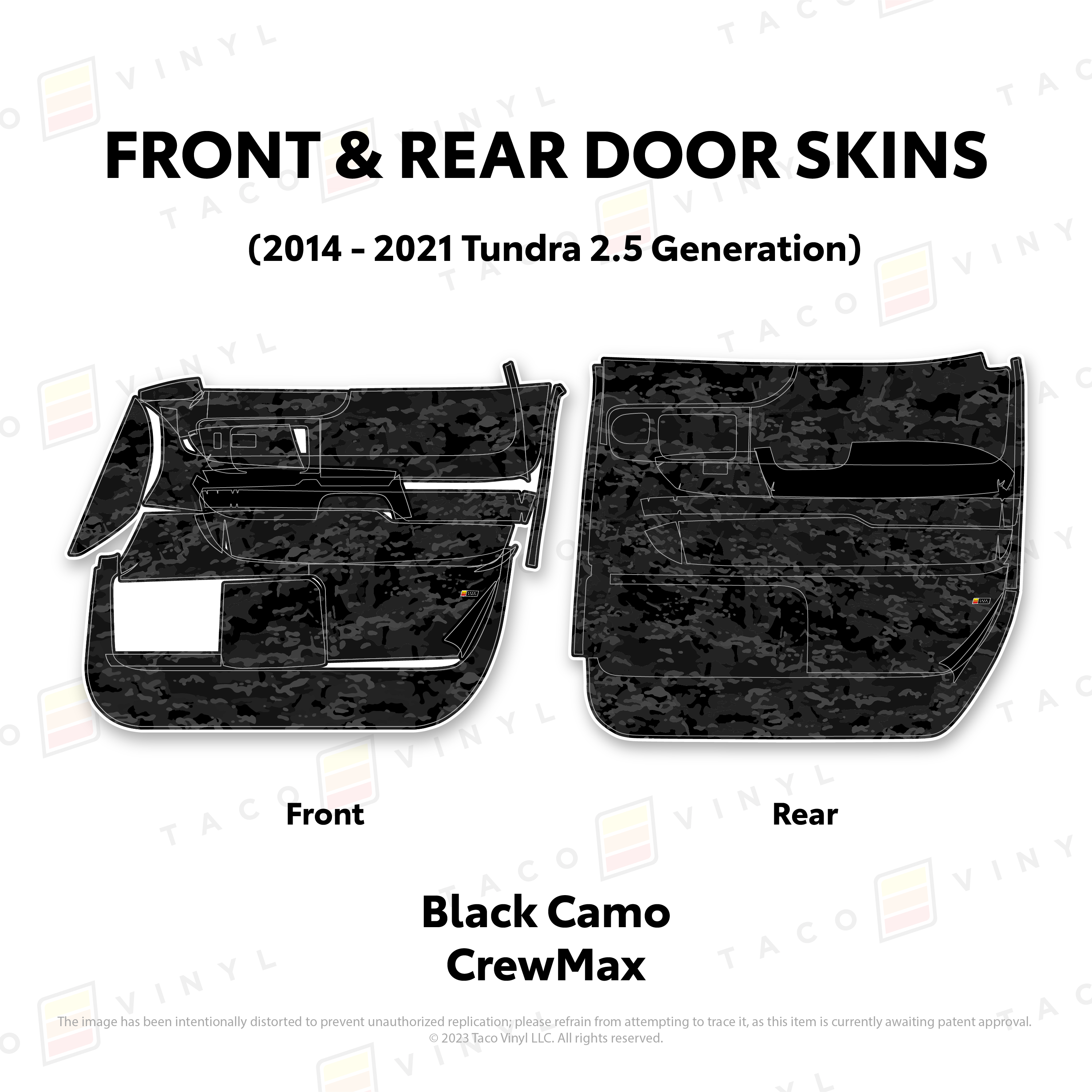 2014 - 2021  Door Skins For Tundra