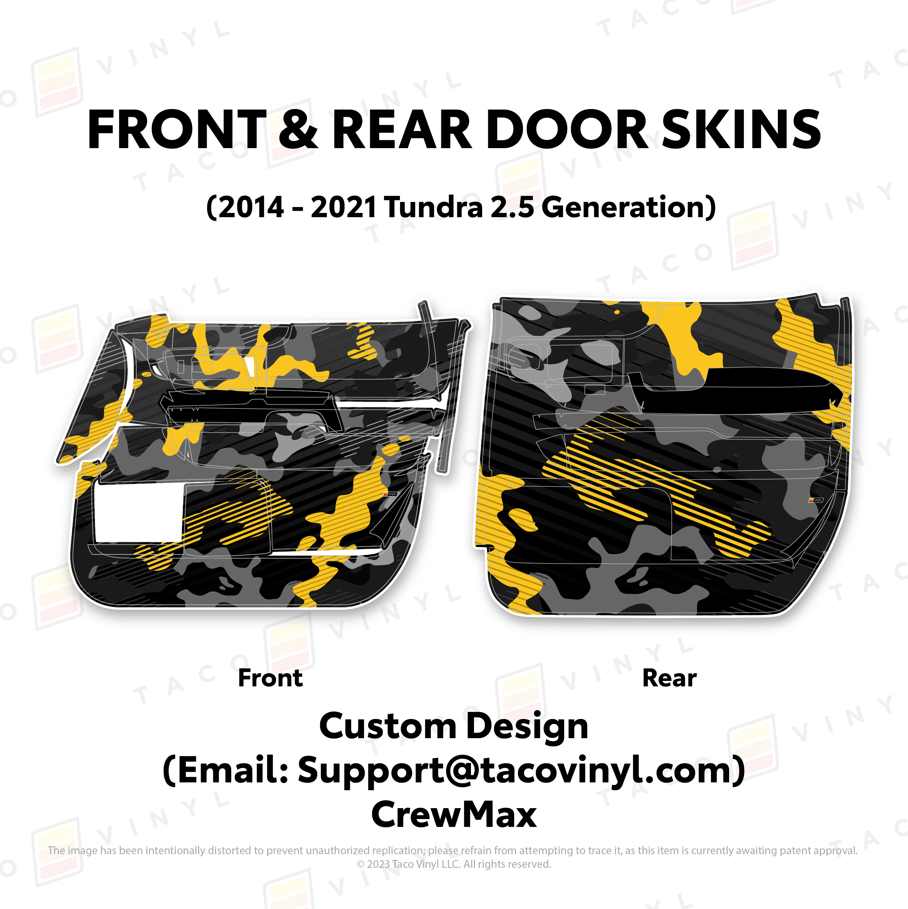 2014 - 2021  Door Skins For Tundra