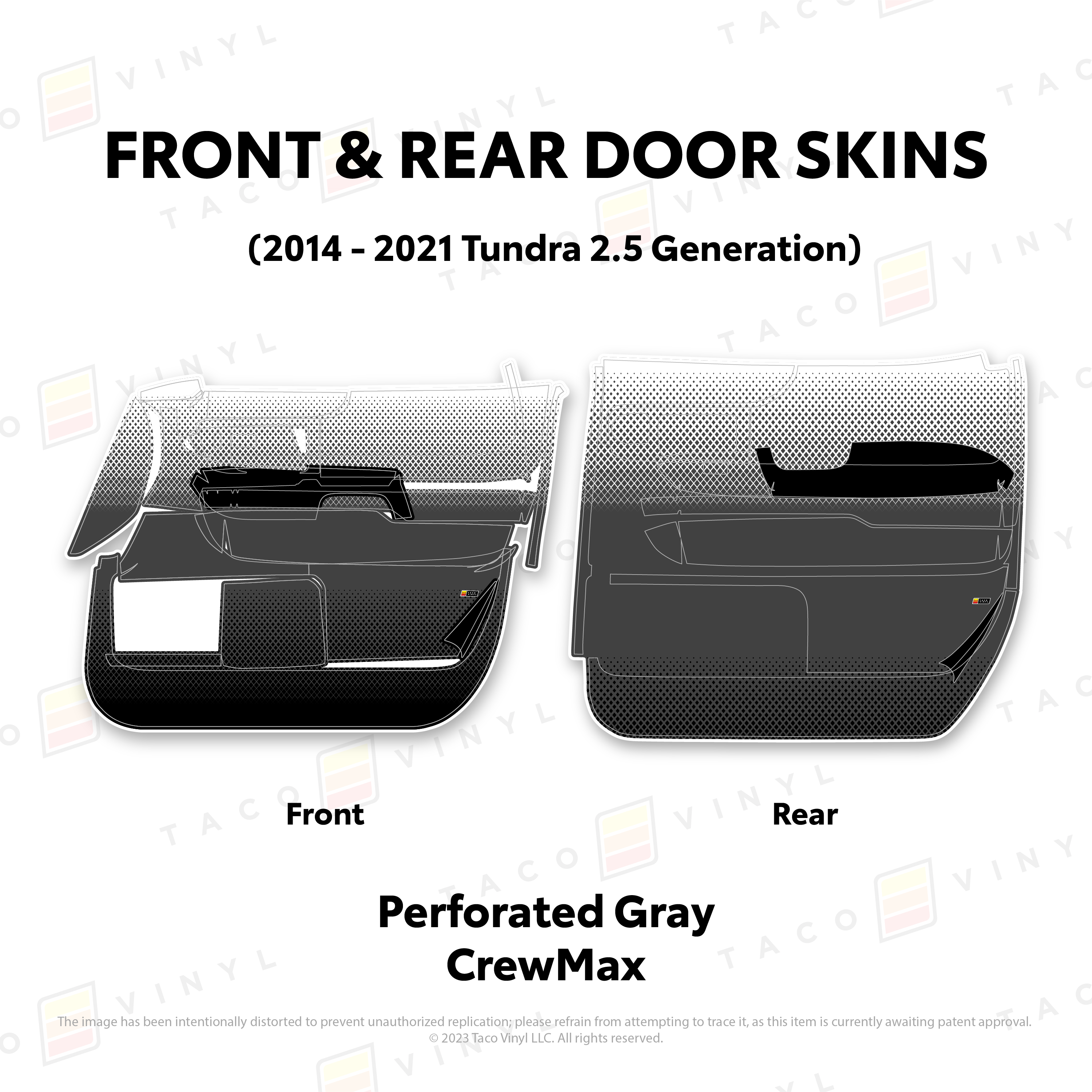 2014 - 2021  Door Skins For Tundra