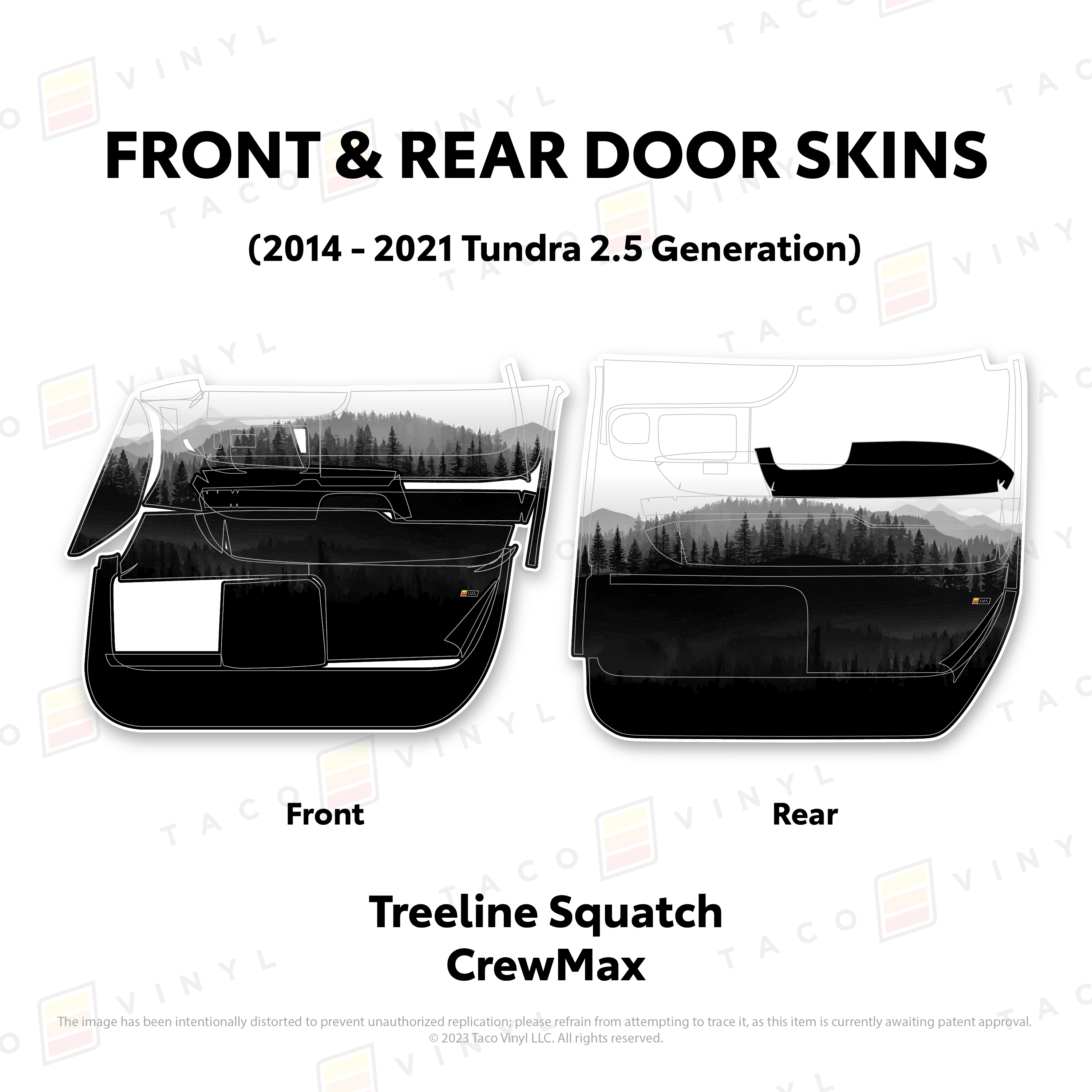 2014 - 2021  Door Skins For Tundra
