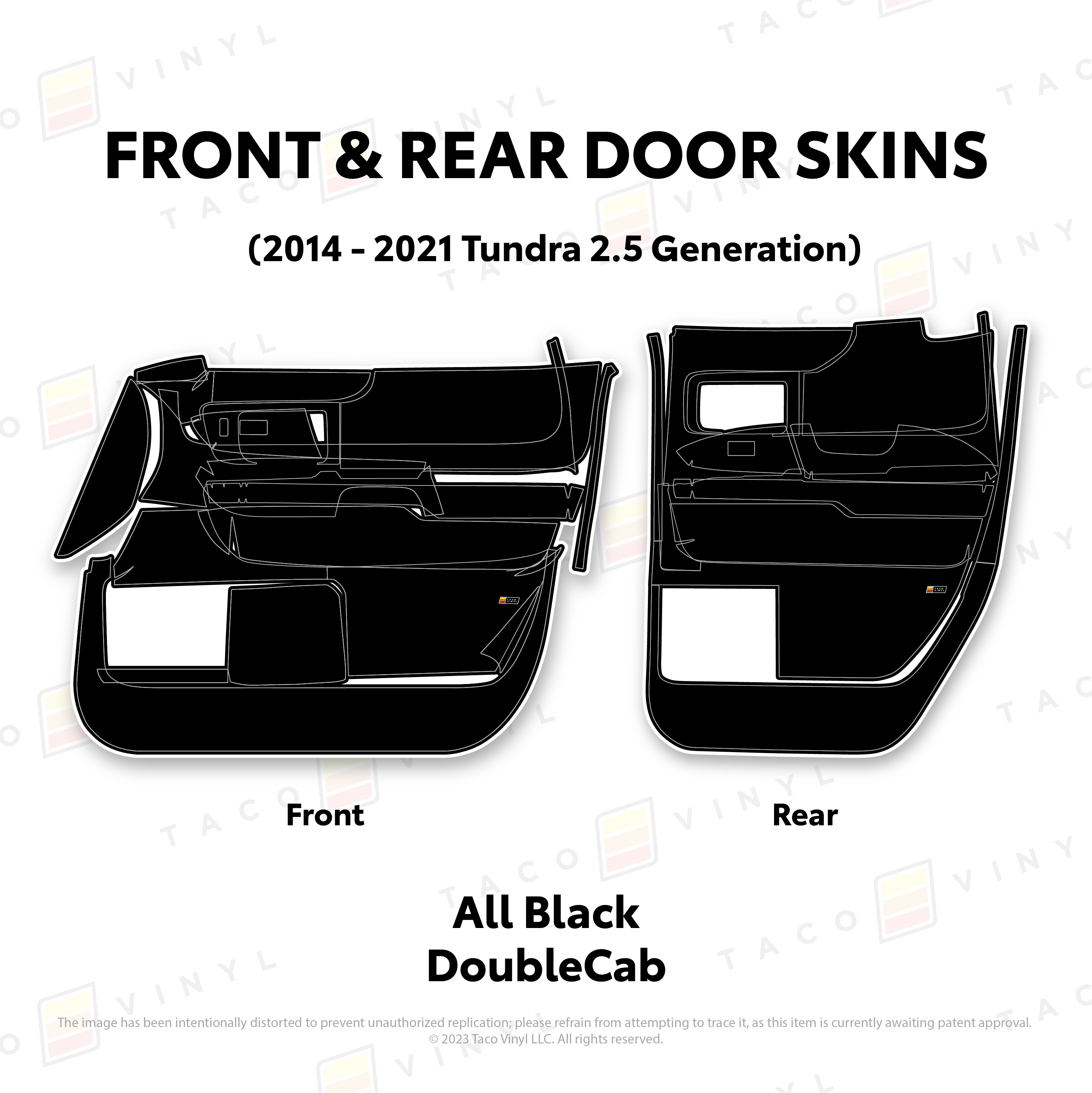 2014 - 2021  Door Skins For Tundra