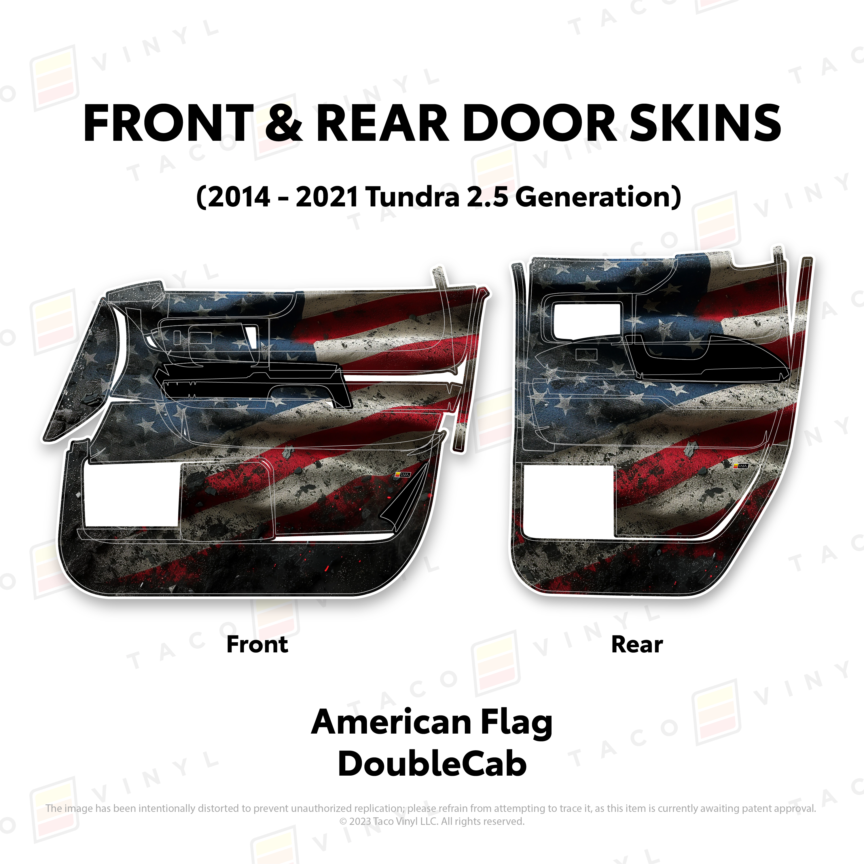 2014 - 2021  Door Skins For Tundra