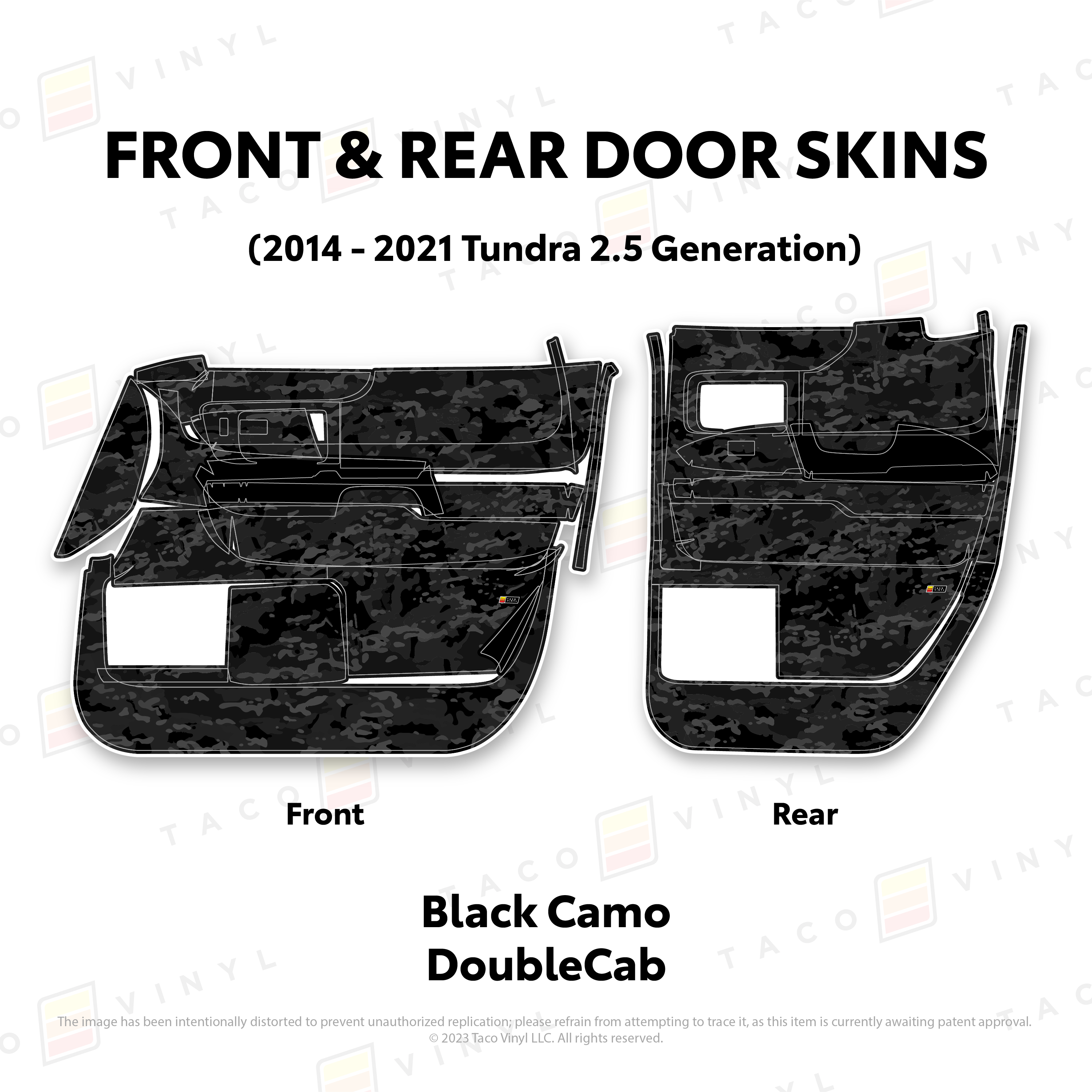 2014 - 2021  Door Skins For Tundra