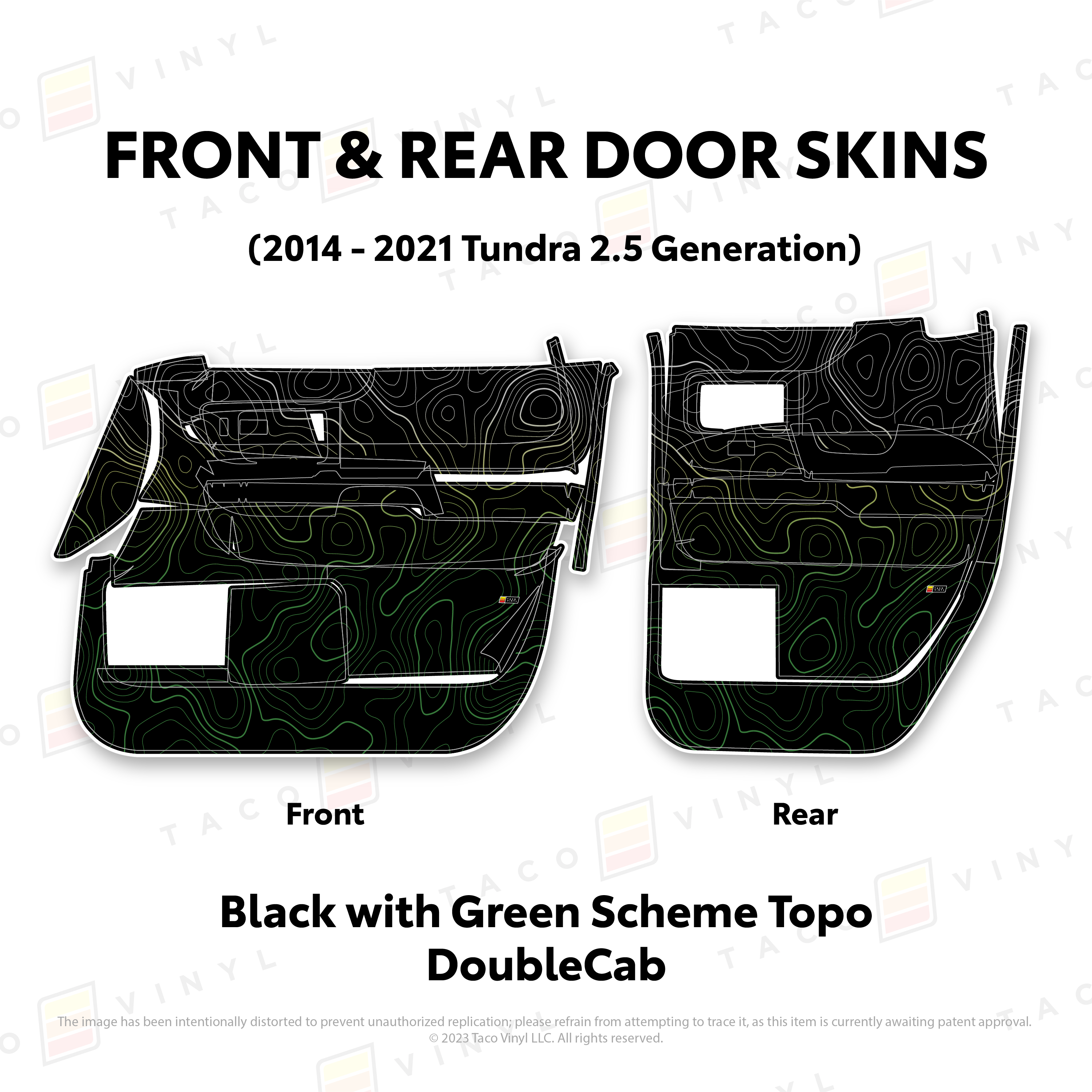 2014 - 2021  Door Skins For Tundra