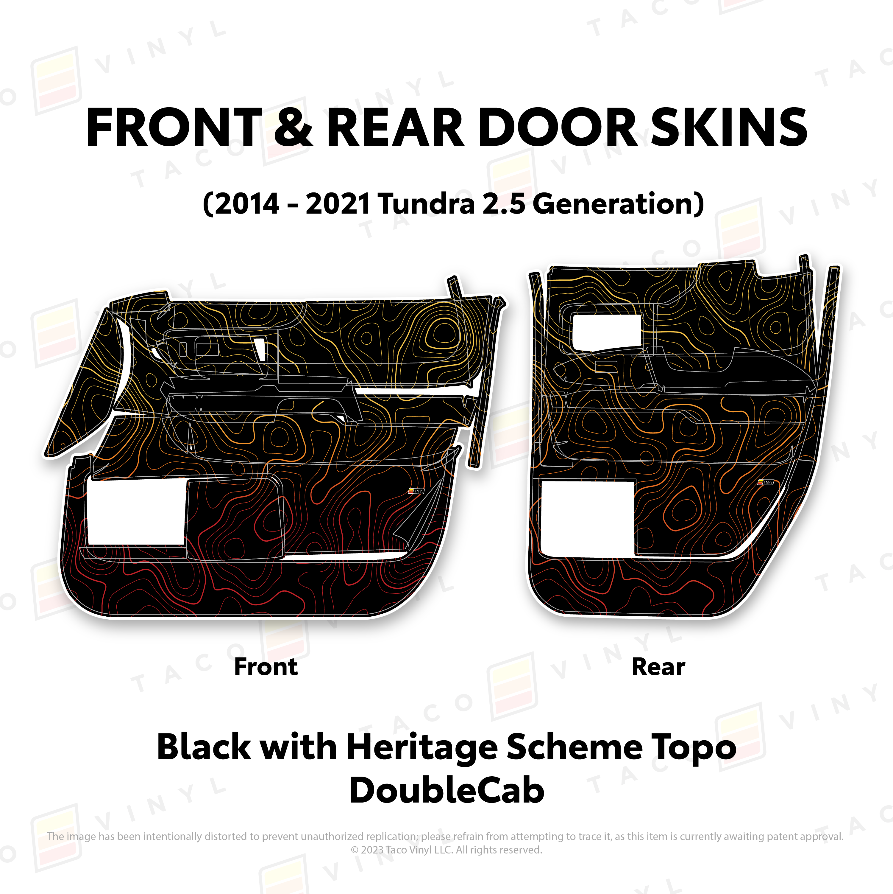 2014 - 2021  Door Skins For Tundra