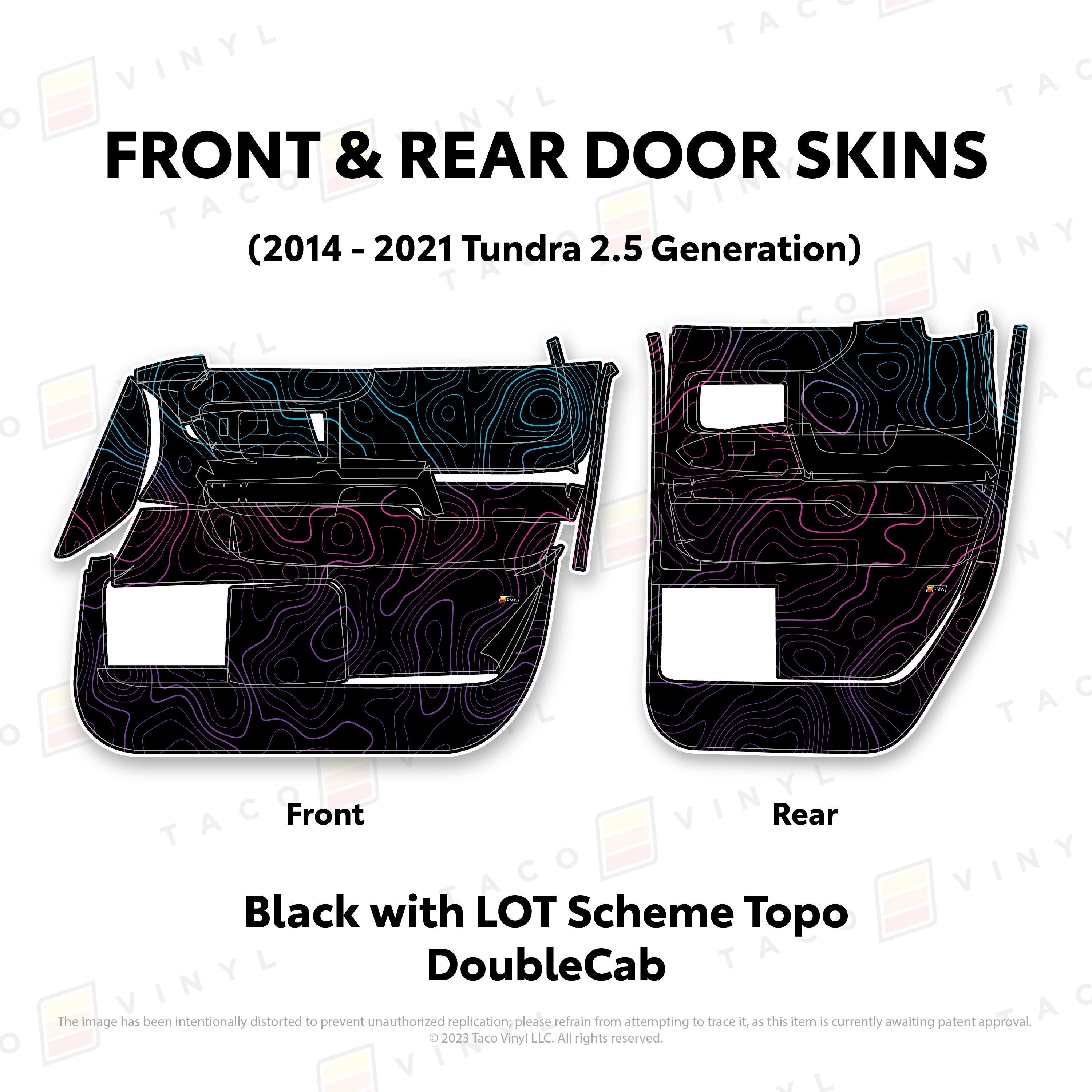 2014 - 2021  Door Skins For Tundra
