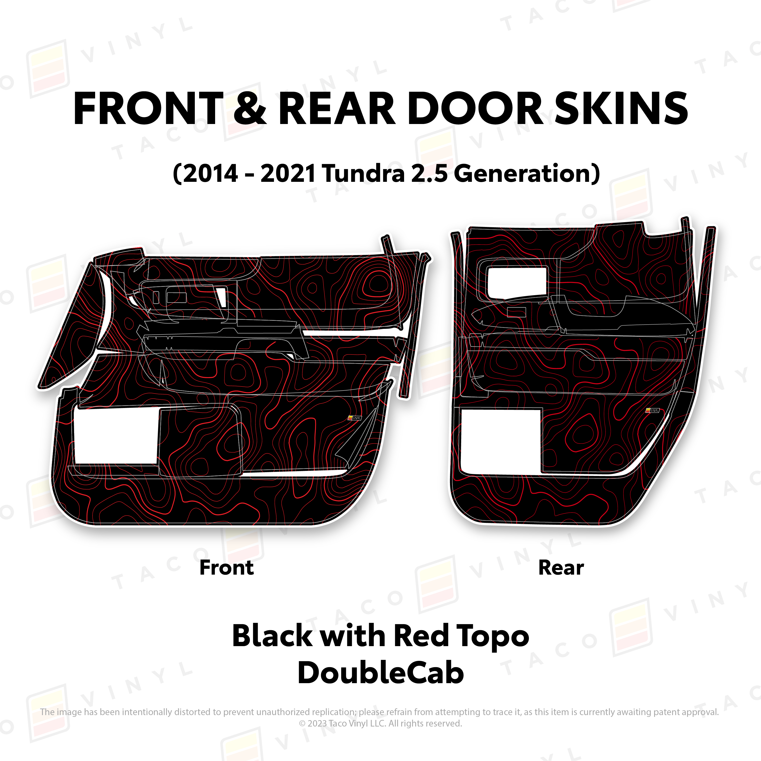 2014 - 2021  Door Skins For Tundra