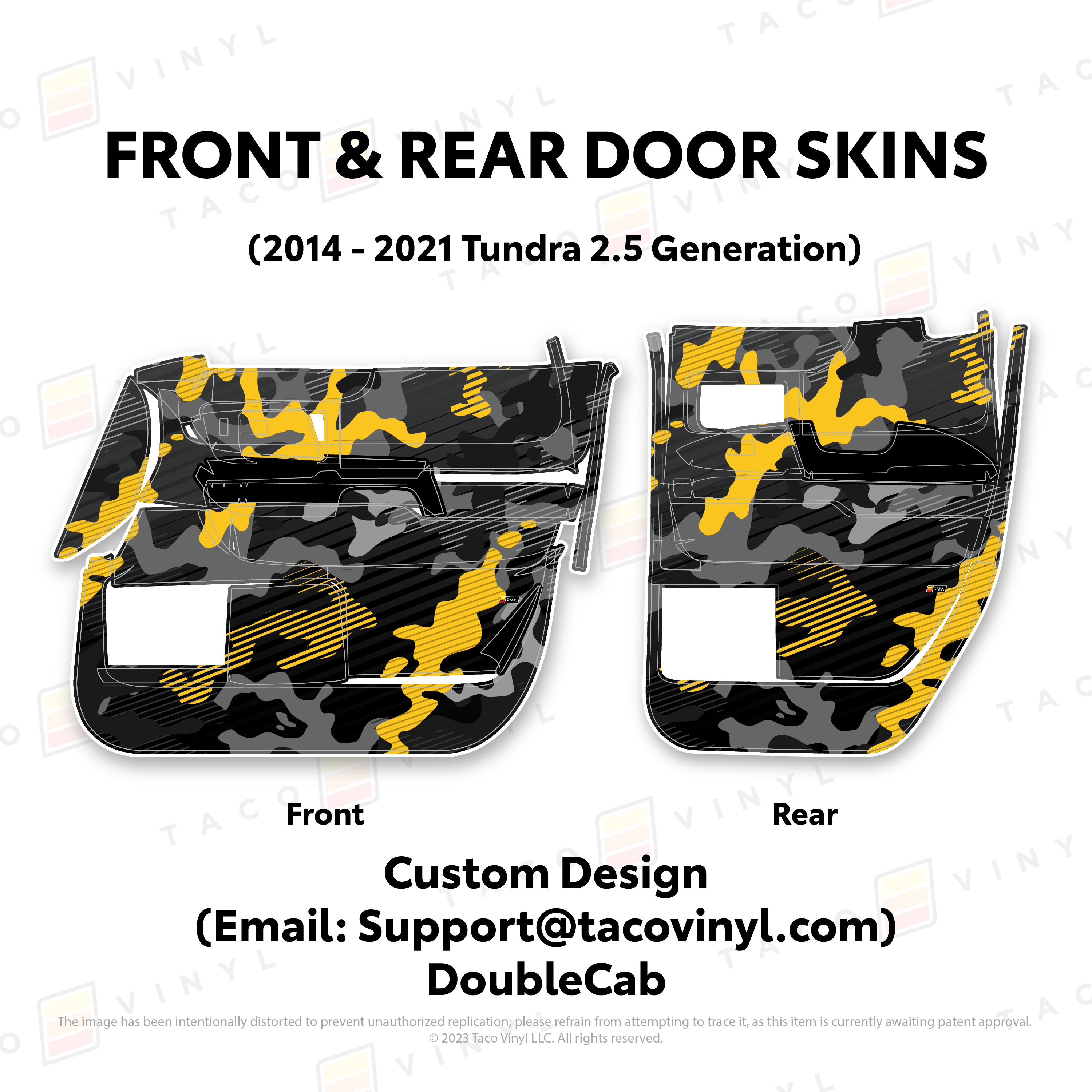 2014 - 2021  Door Skins For Tundra
