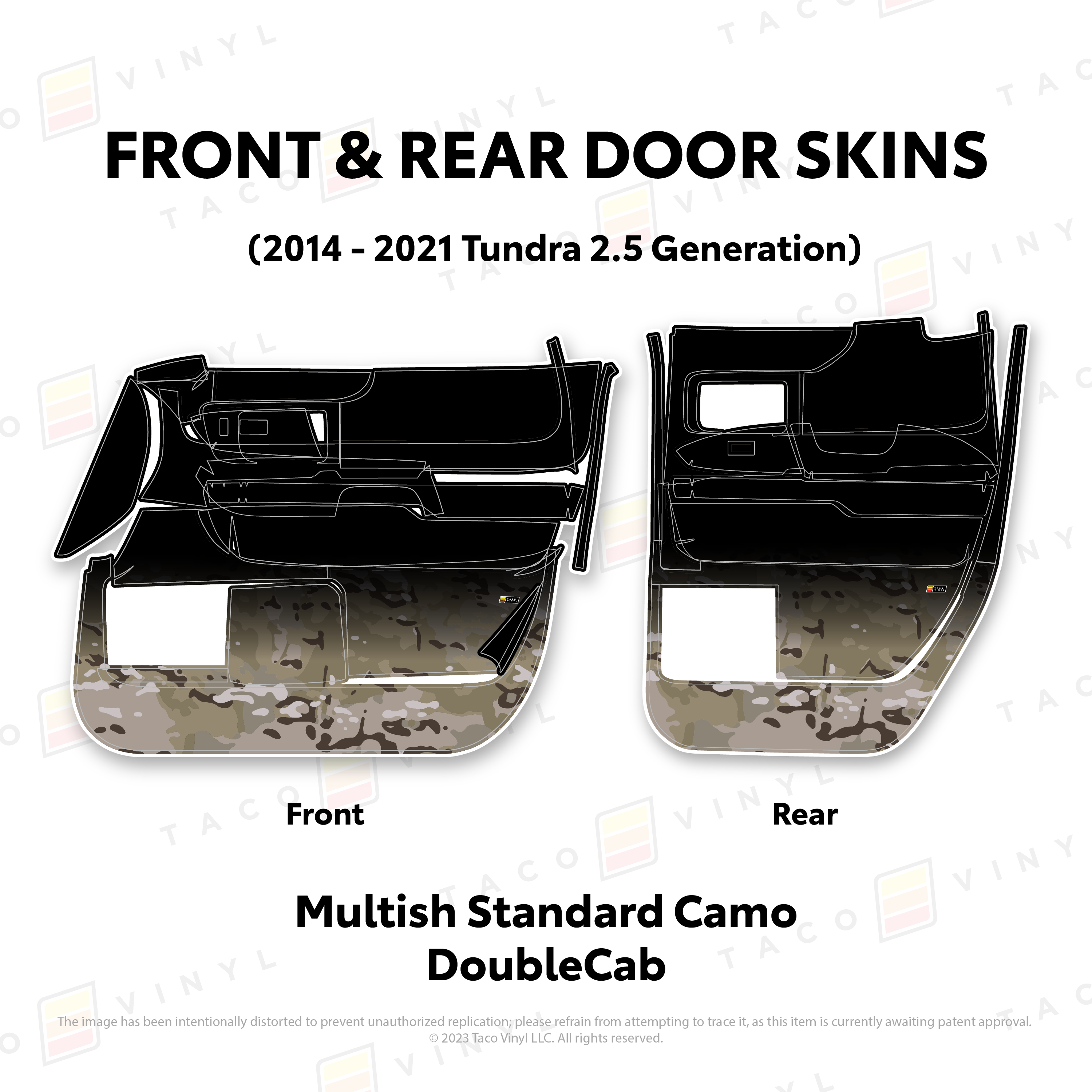 2014 - 2021  Door Skins For Tundra