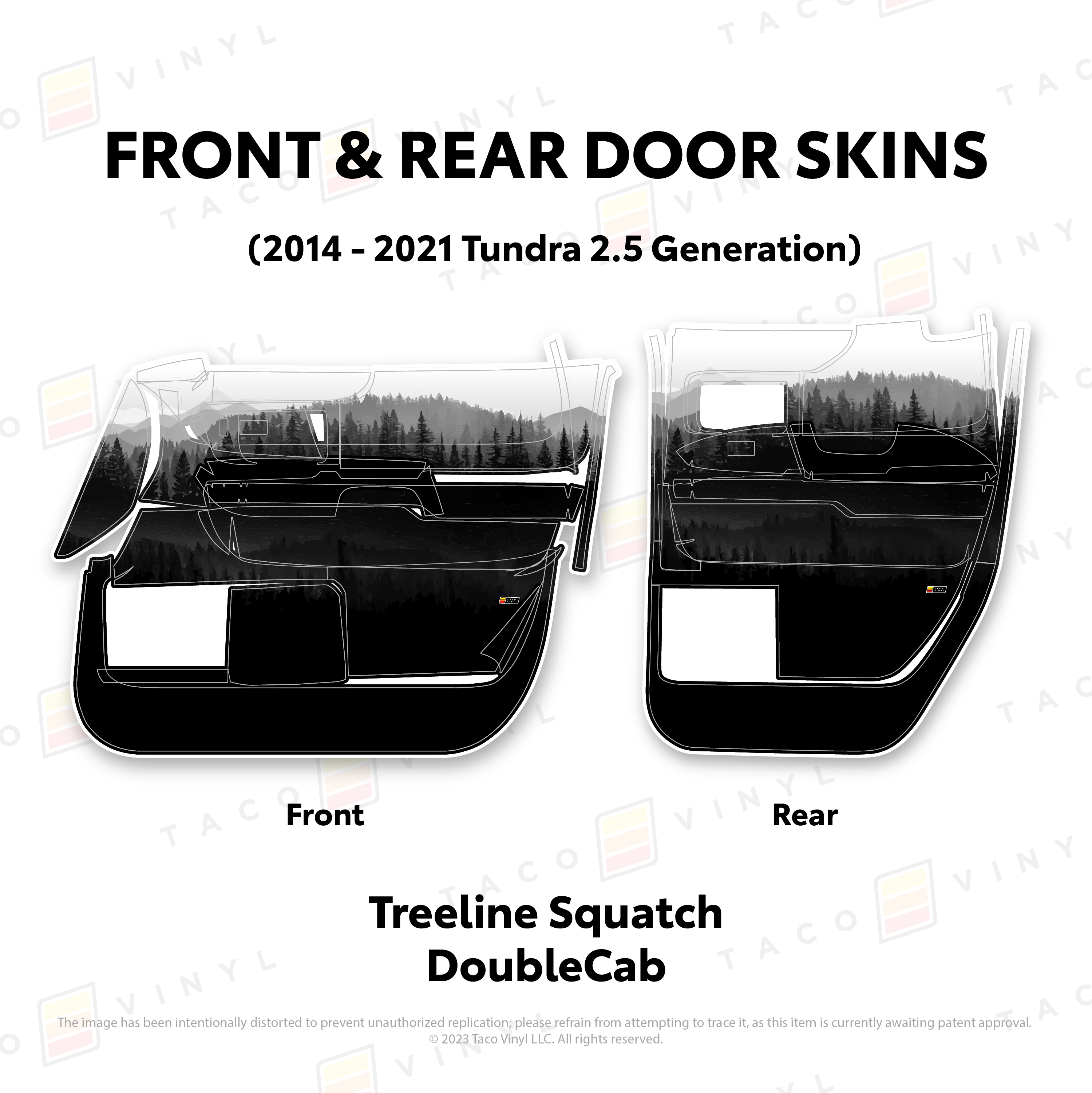 2014 - 2021  Door Skins For Tundra