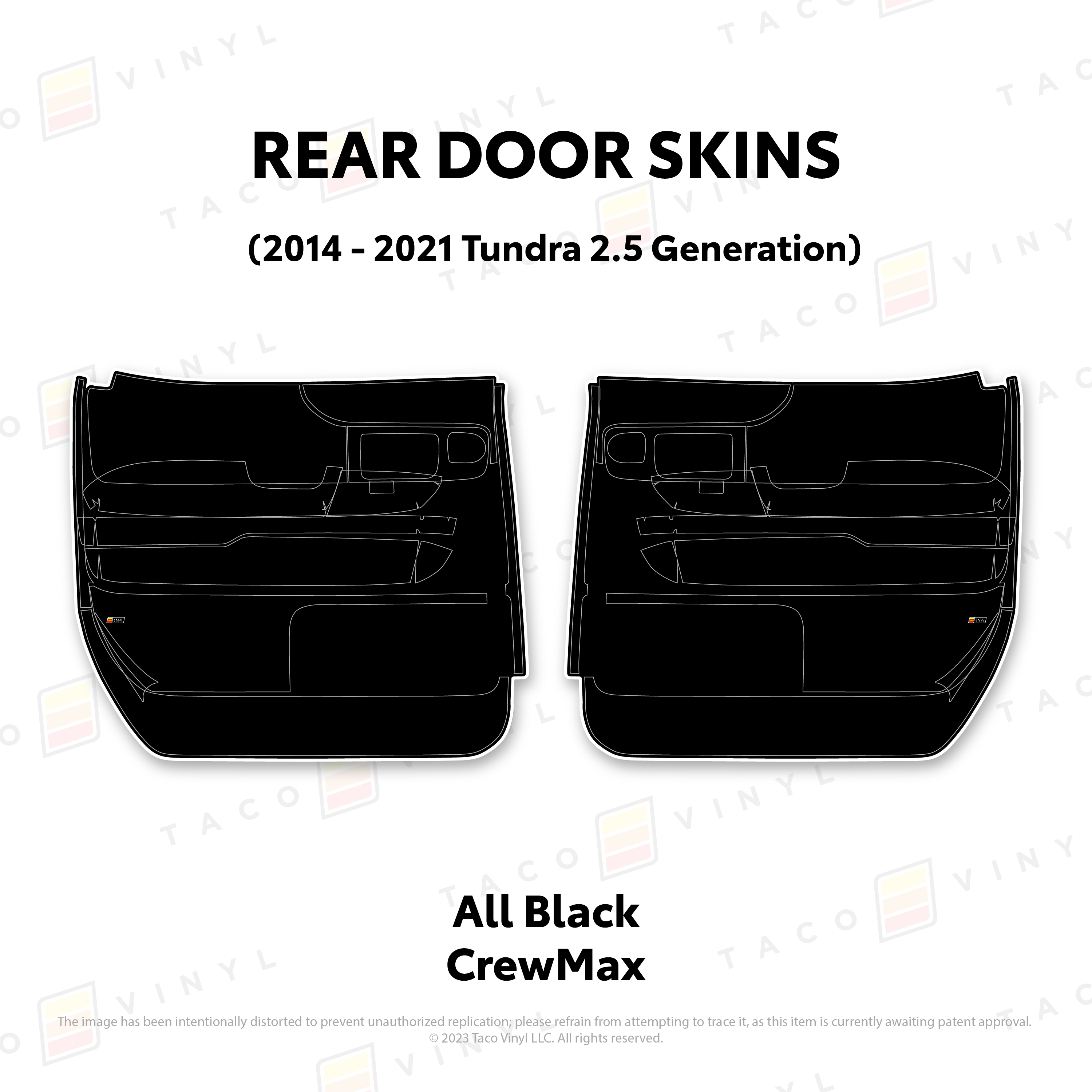 2014 - 2021  Door Skins For Tundra