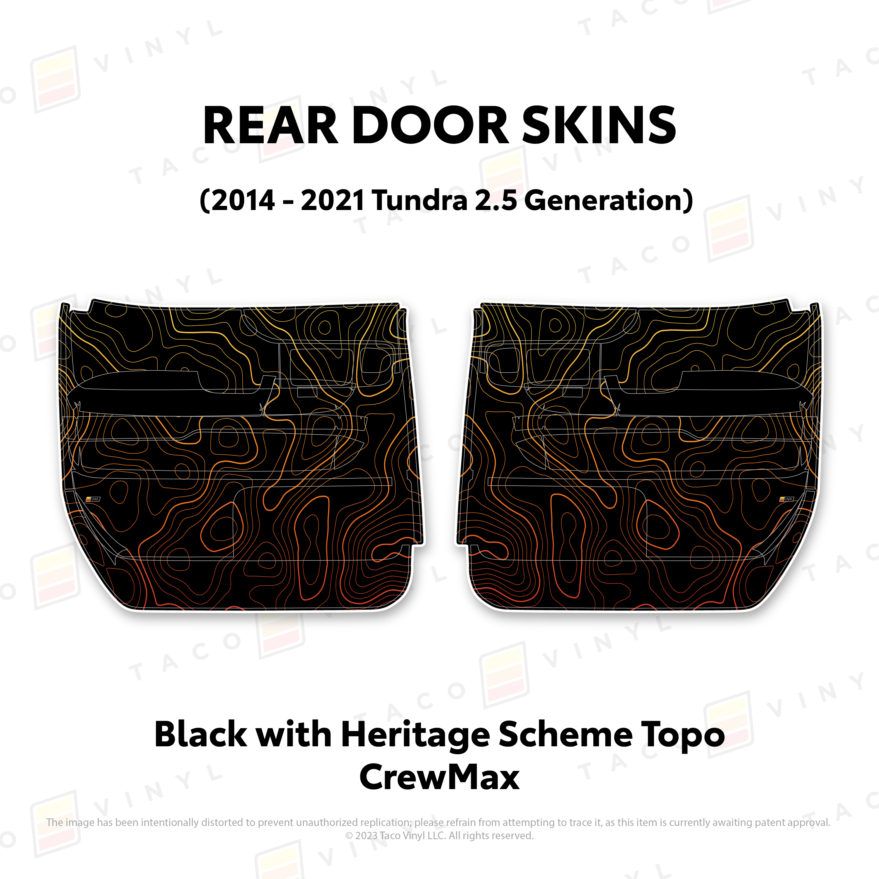 2014 - 2021  Door Skins For Tundra