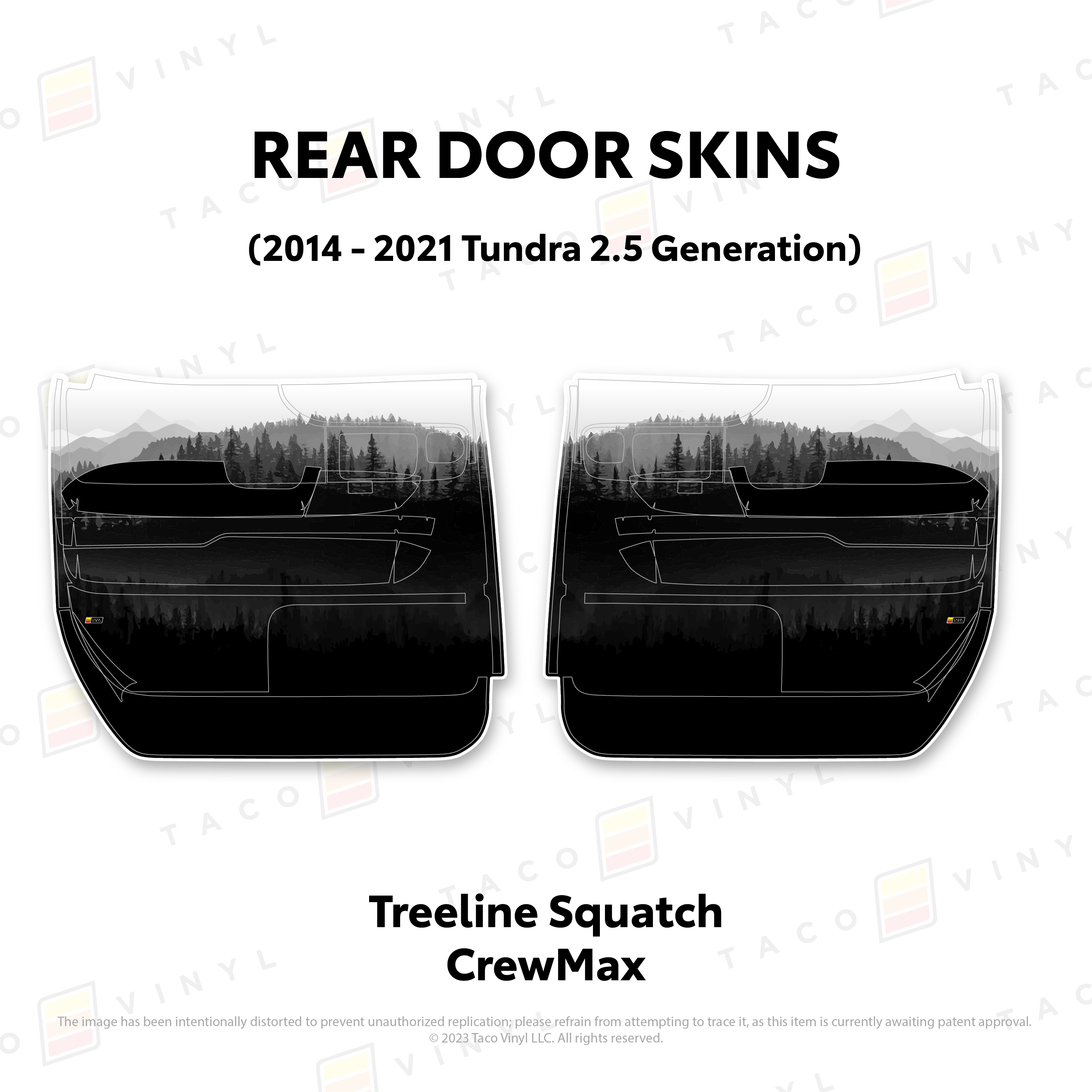 2014 - 2021  Door Skins For Tundra
