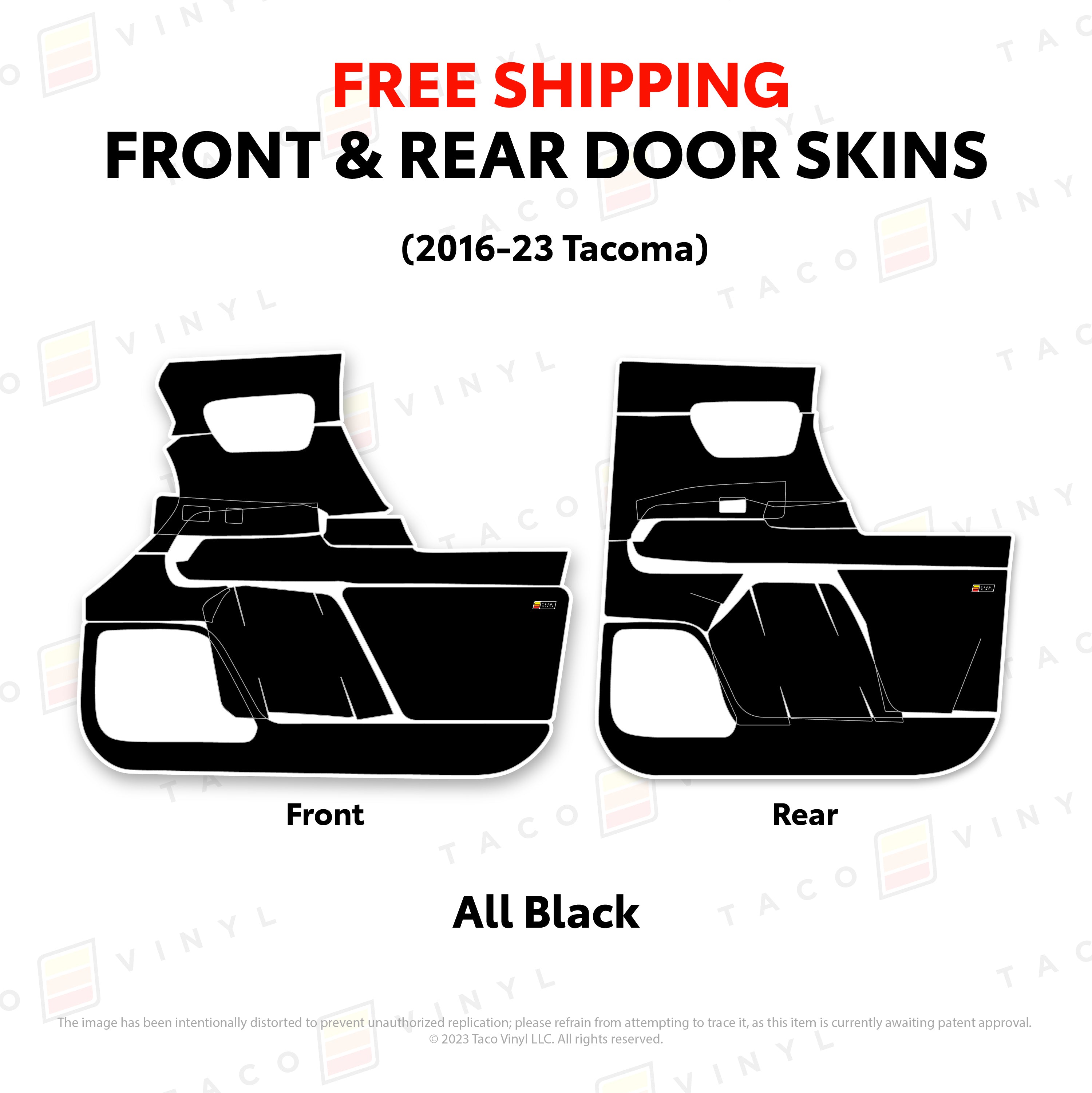 2016-23  Door Skins For Tacoma