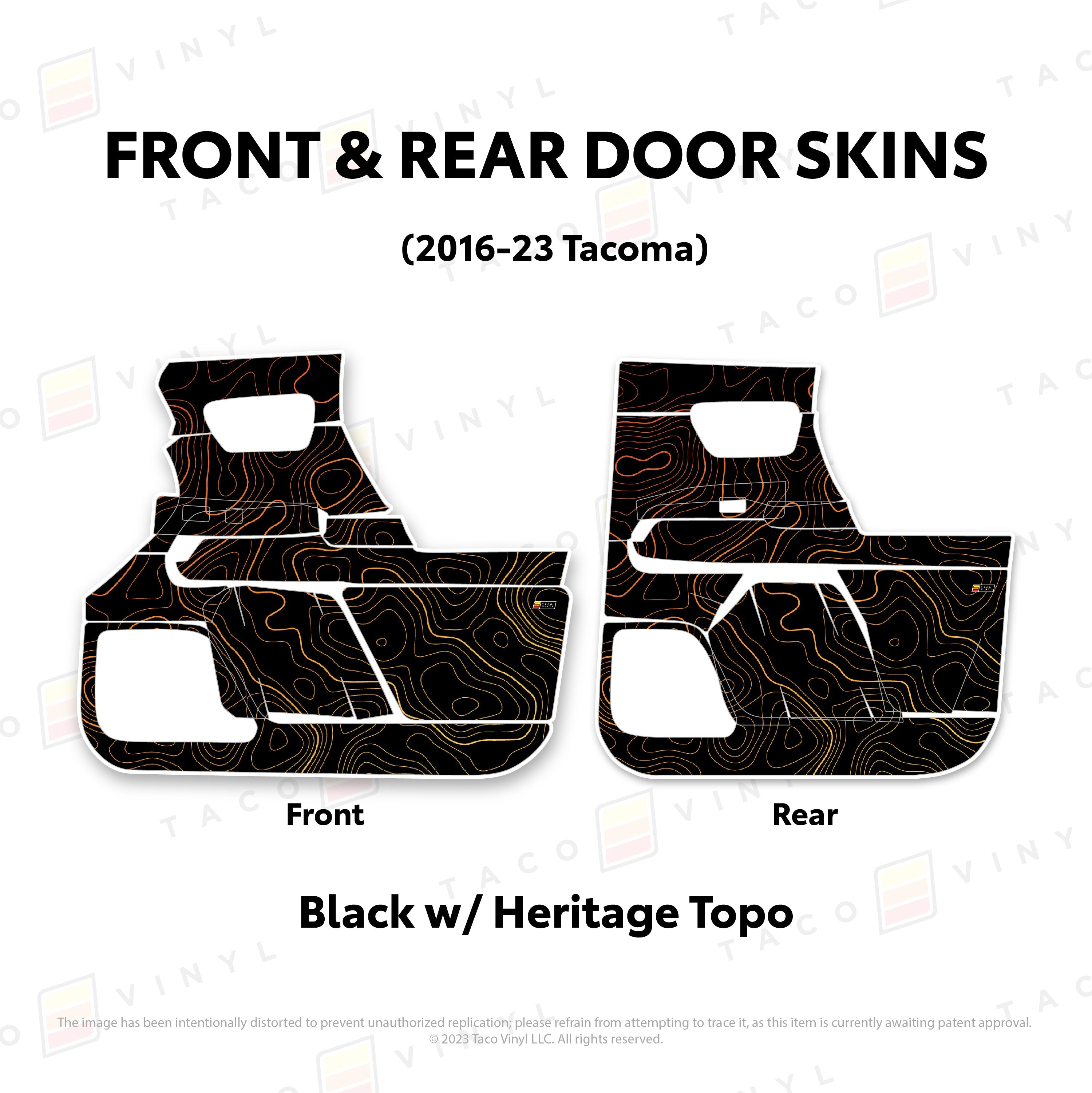 2016-23  Door Skins For Tacoma