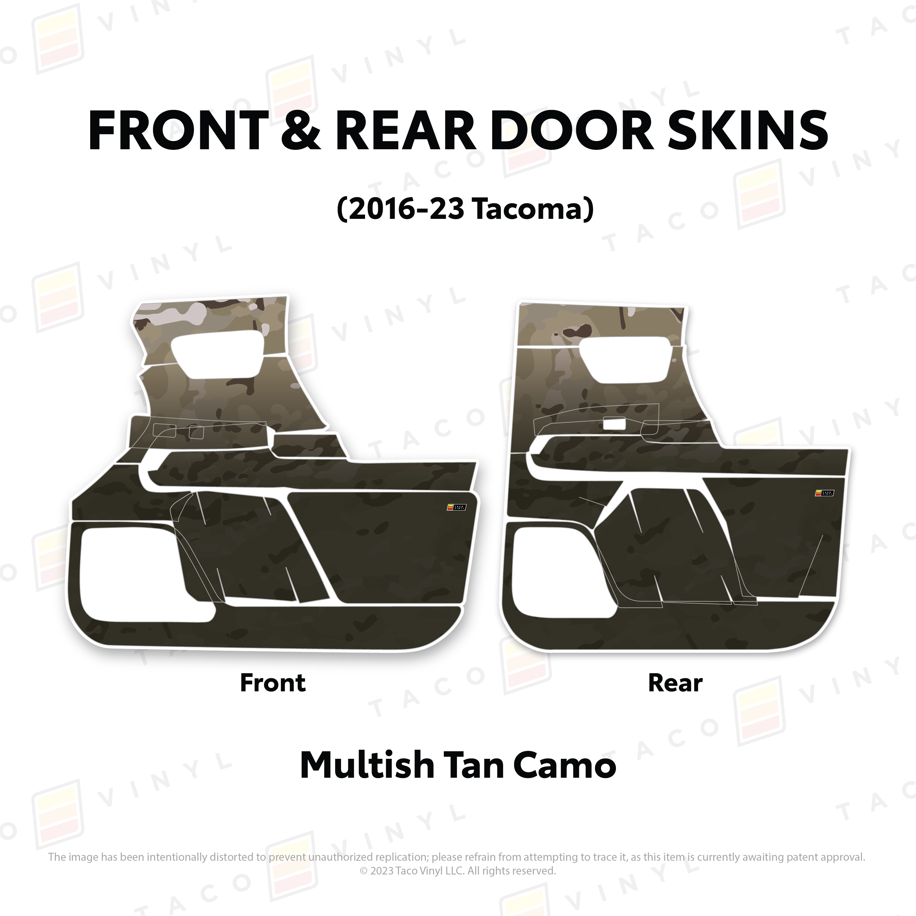 2016-23  Door Skins For Tacoma