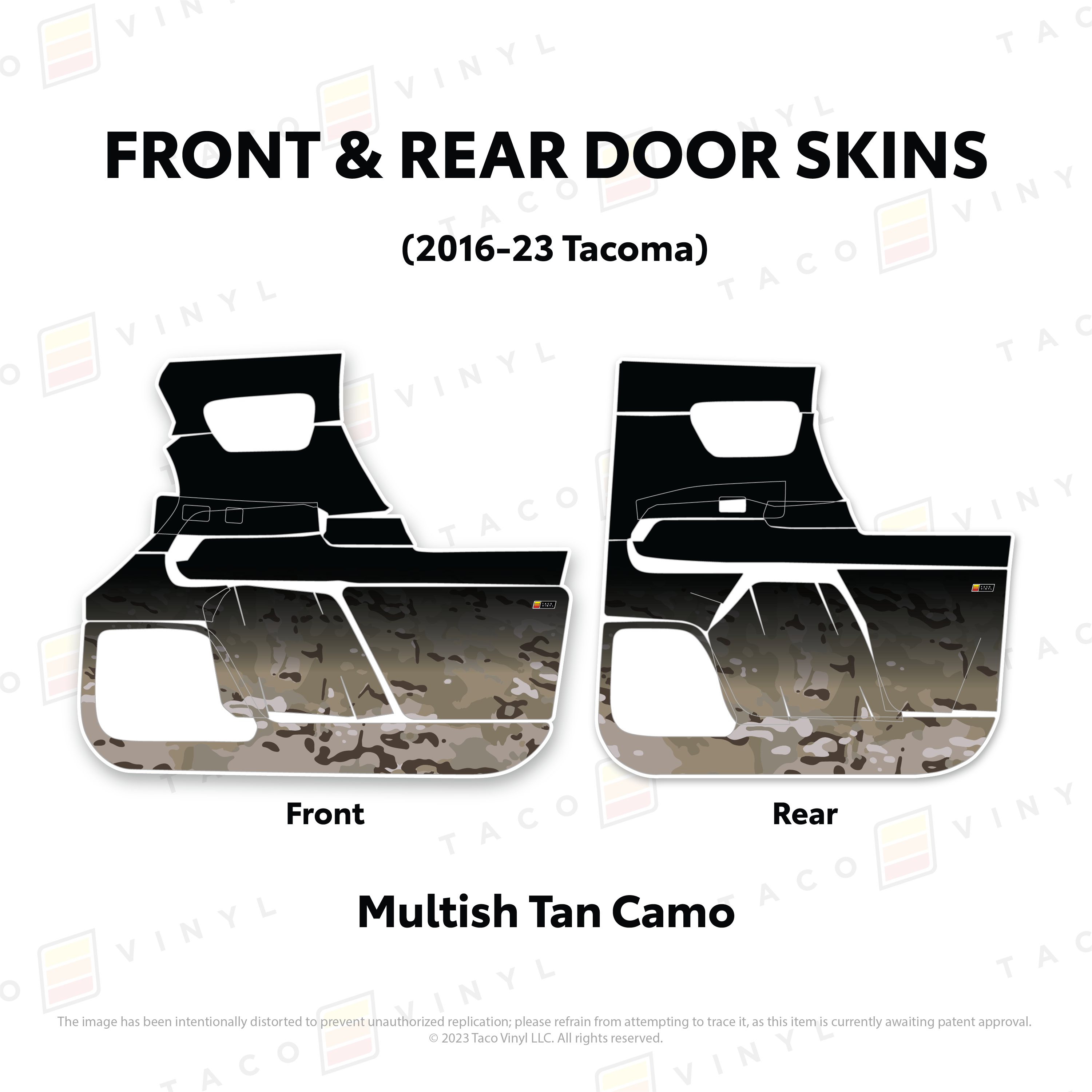 2016-23  Door Skins For Tacoma