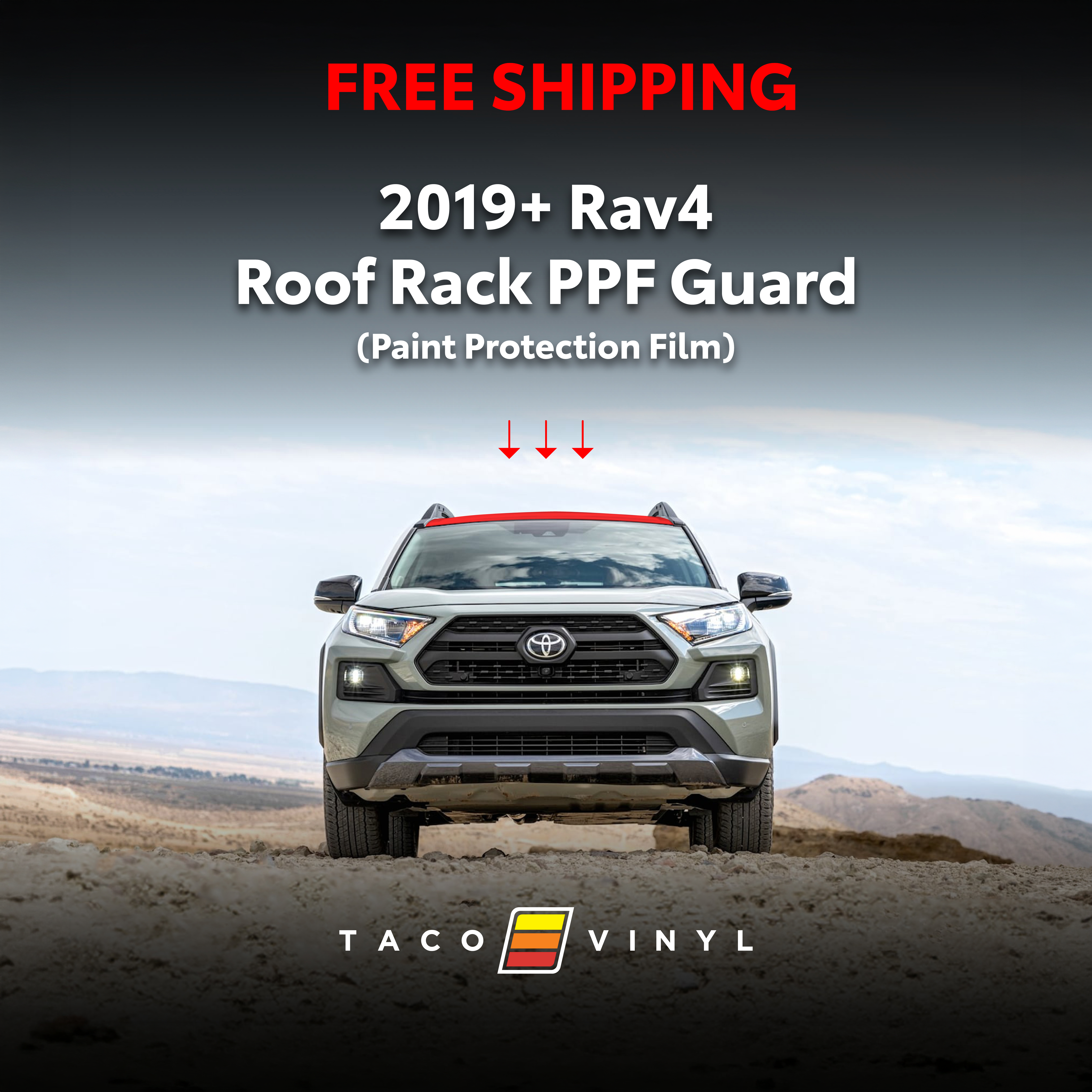 2019+  PPF Roof Rack Guard For Rav4