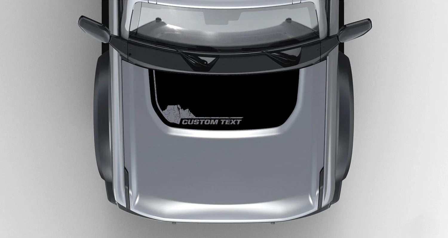 Badlands South Dakota Stealth Hood Overlay (Printed Series) For 2021+ Bronco